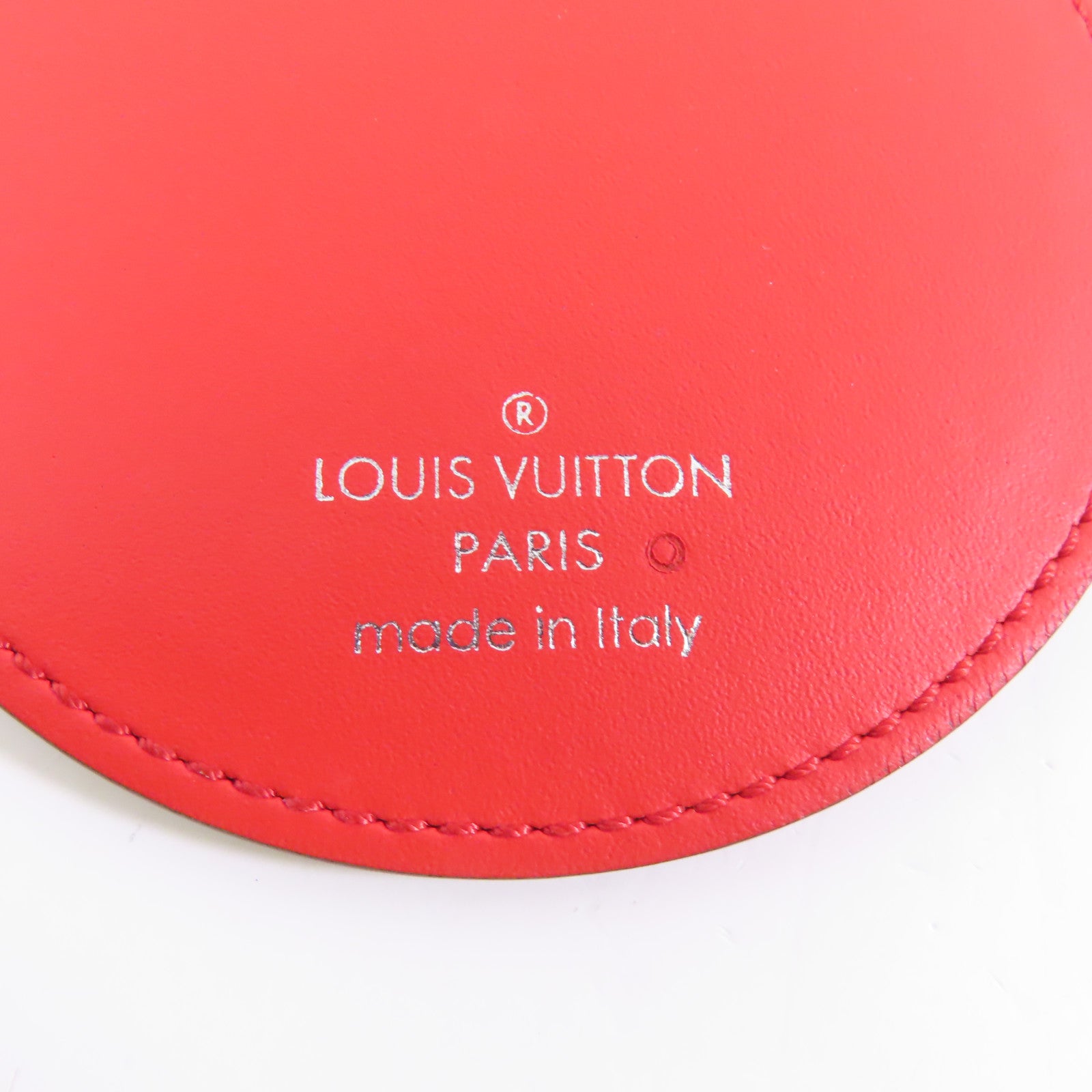 LOUIS VUITTON Monogram Escale Porto Cle Miroir Key Holder銀扣鎖匙扣粉紅色