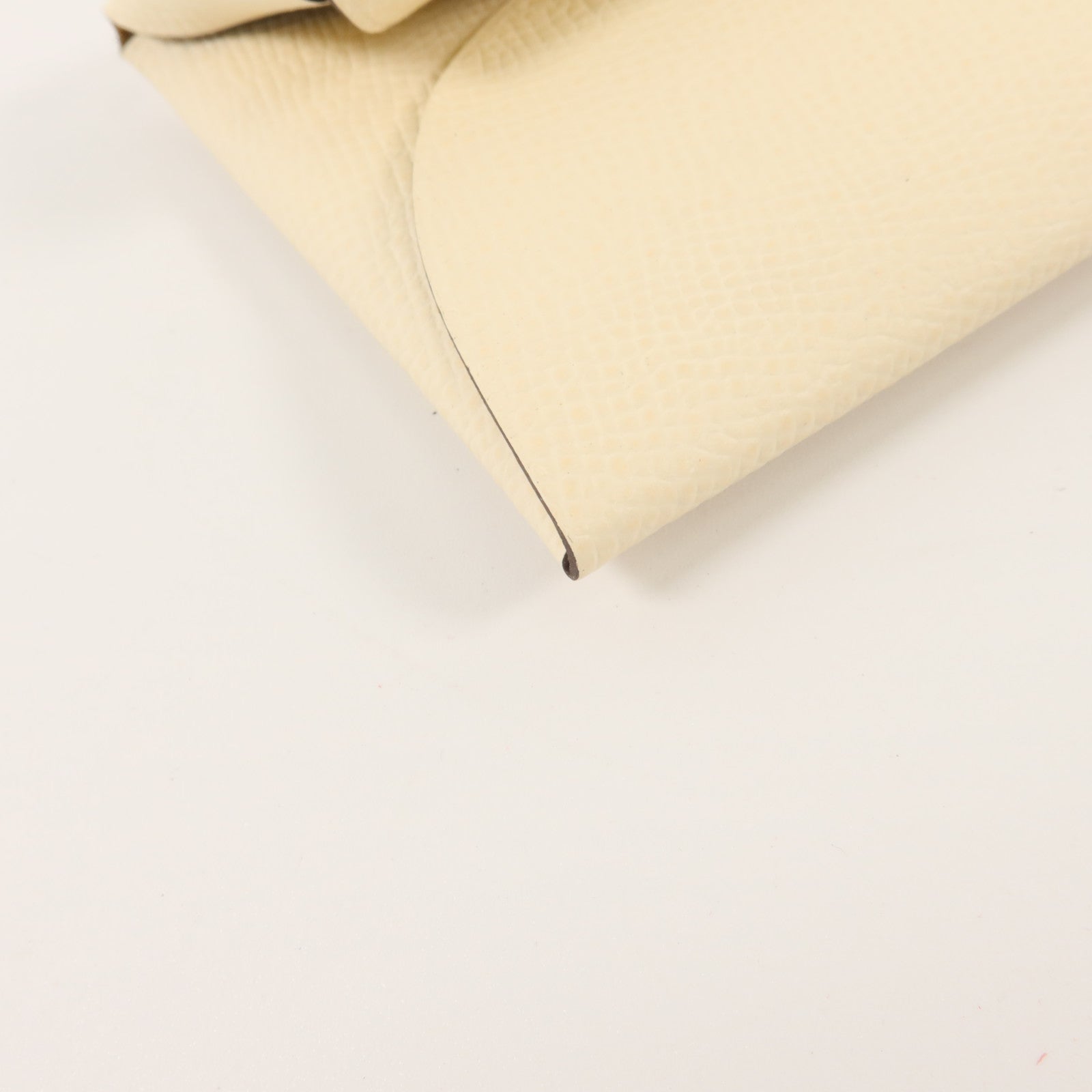 HERMES Epsom皮革Bastia Change Purse零錢包Nata/Biscuit