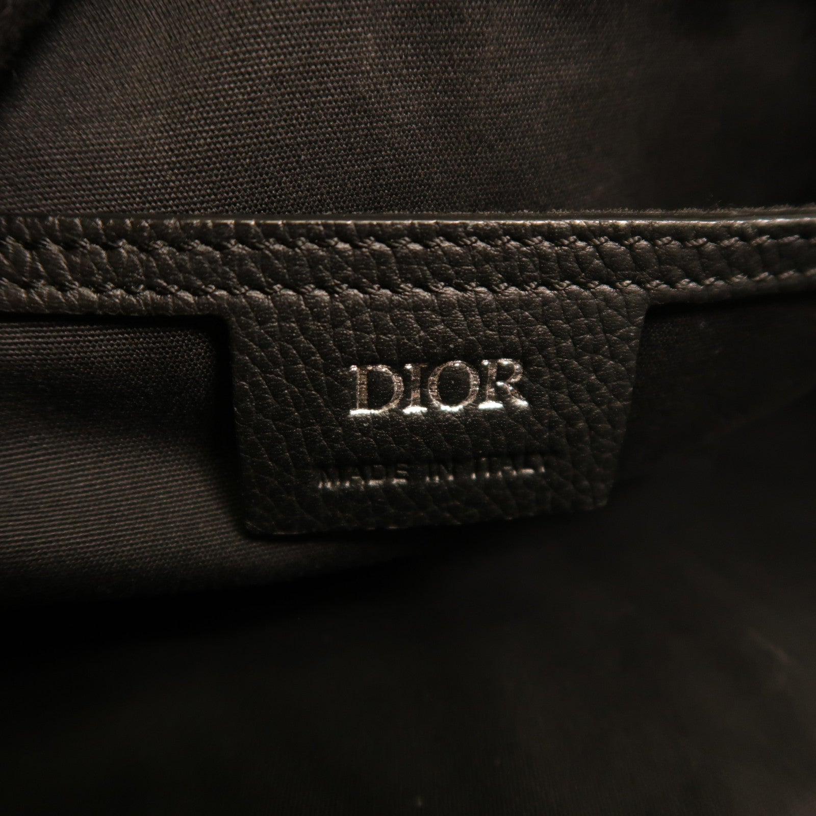Dior 牛皮皮革/帆布Saddle Bag Large肩背袋