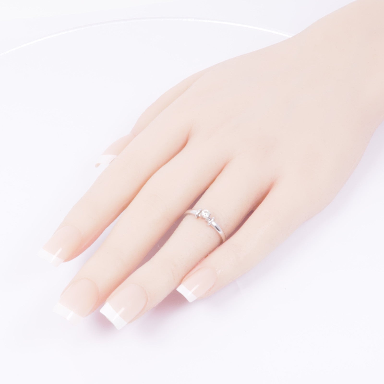 JEWELRY 【激減優惠】18K白金Diamond Ring鑽石戒指US#5.25