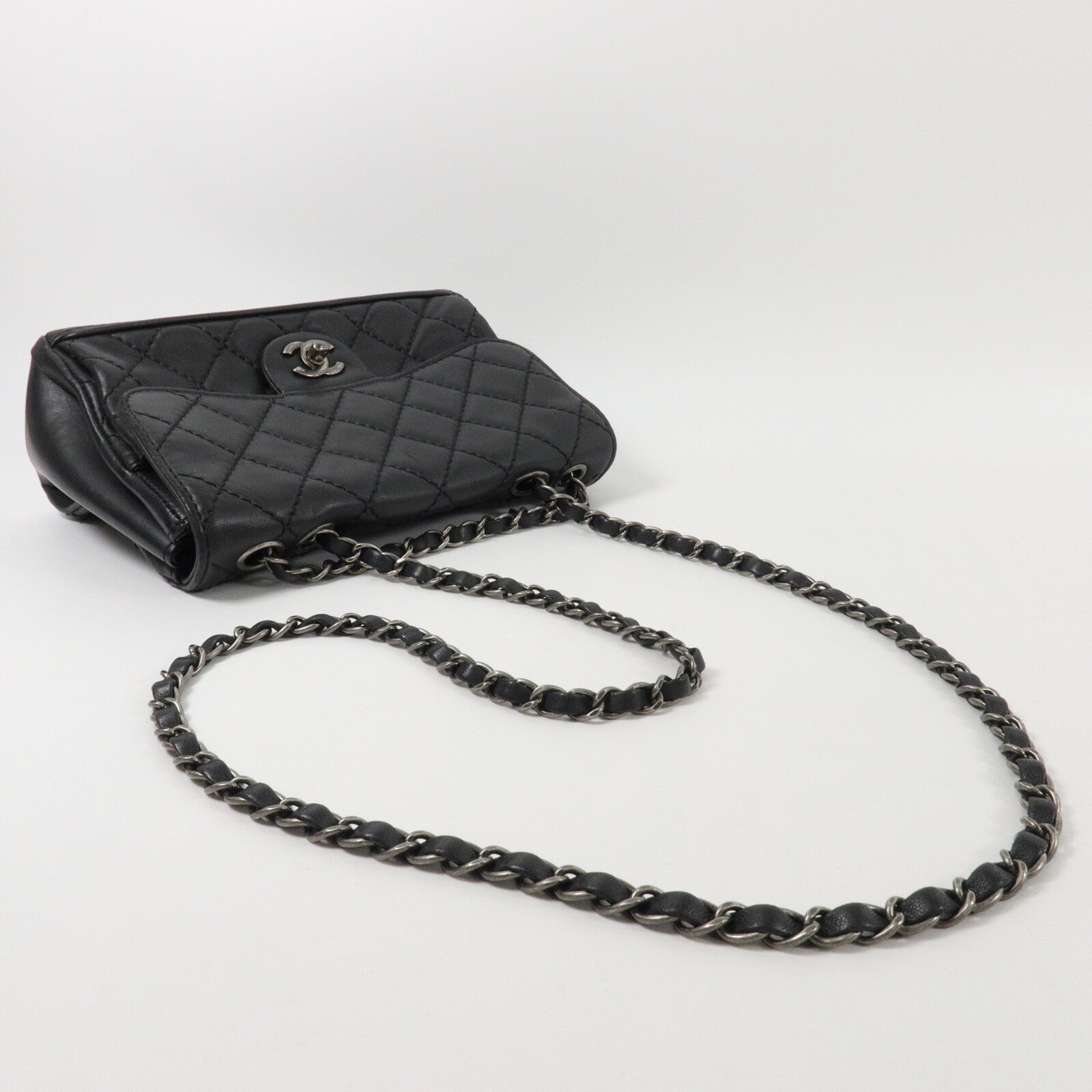 CHANEL 羊皮皮革Chain Shoulder鏈帶肩背袋