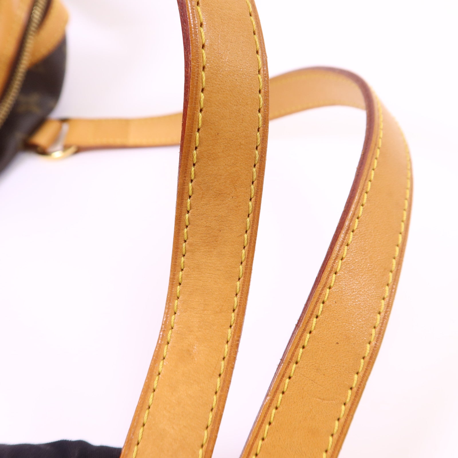 LOUIS VUITTON Monogram Stresa PM金扣肩背袋棕色