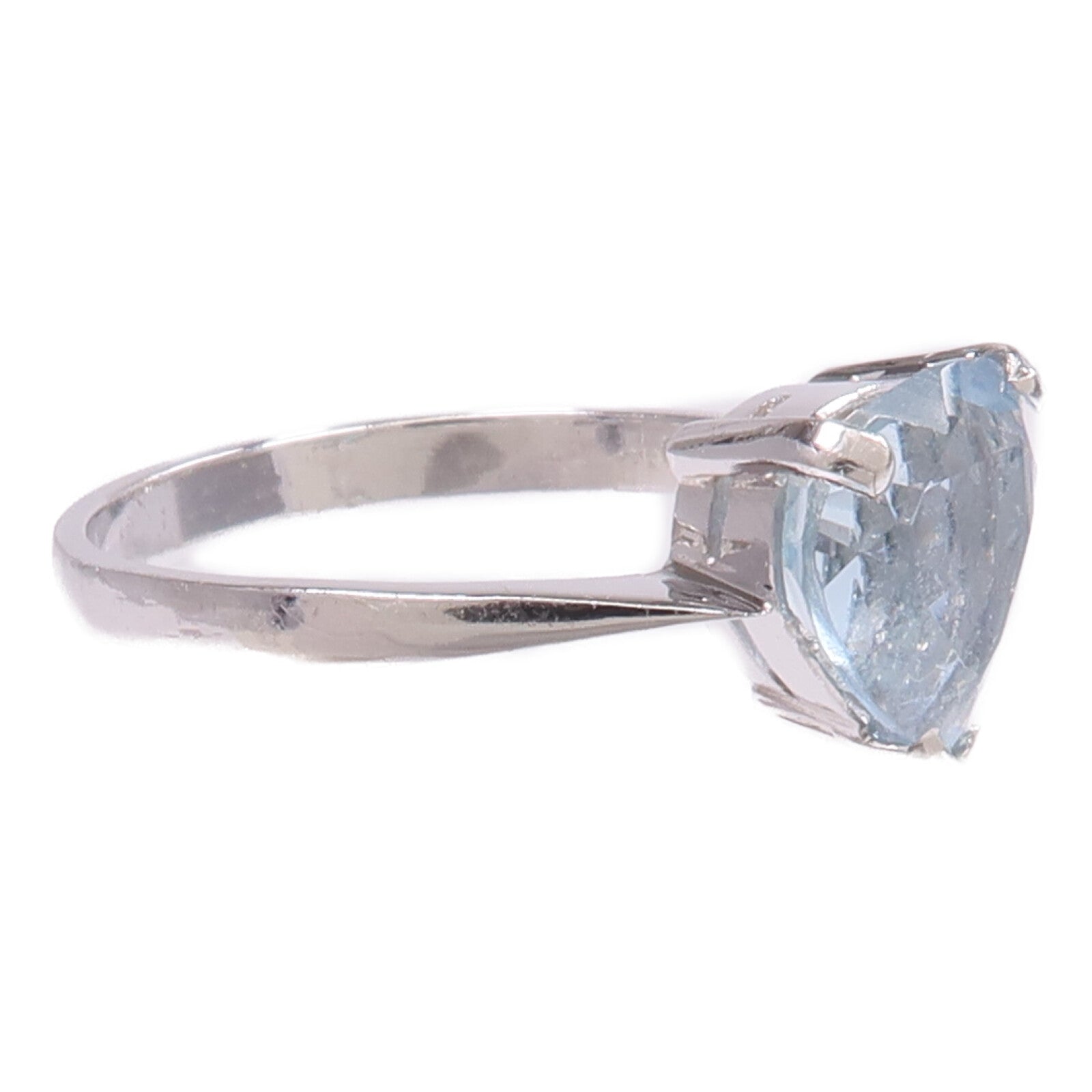JEWELRY 【激減優惠】18K白金Aquamarine Ring藍晶戒指US#6