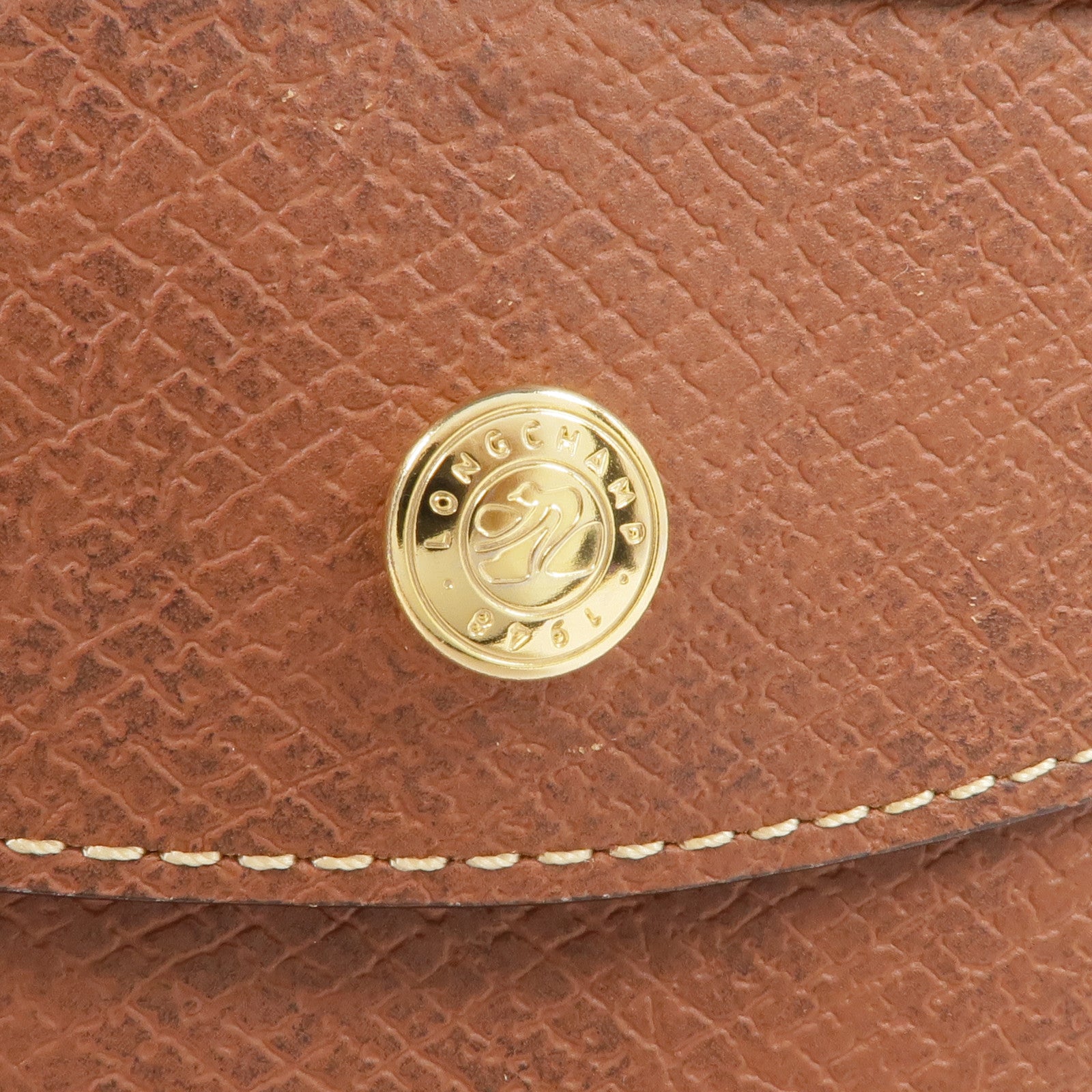 Longchamp 牛皮皮革Shoulder Bag金扣肩背袋