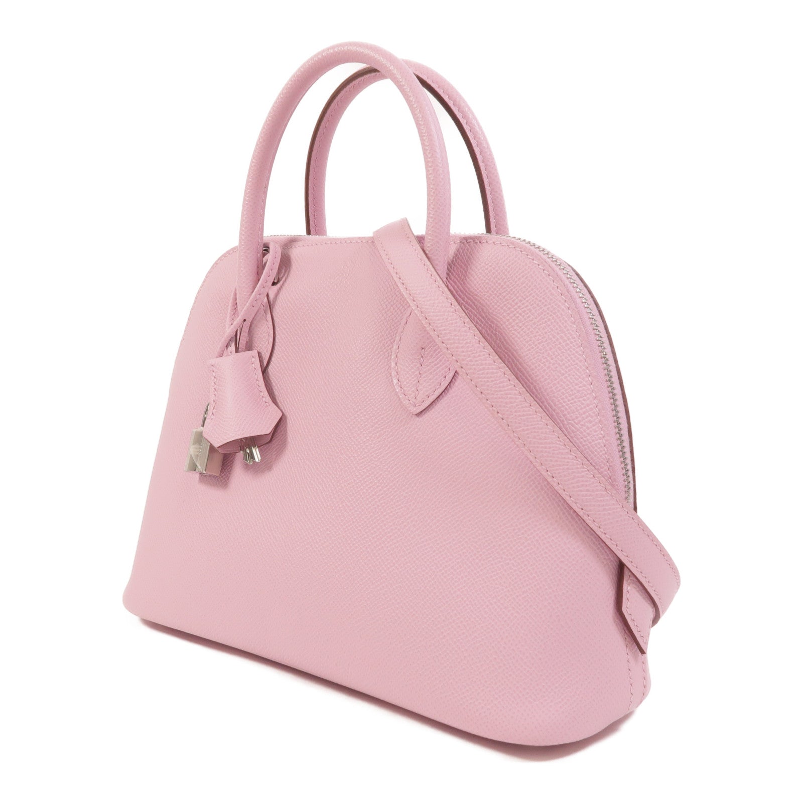 HERMES Epsom皮革Bolide 1923手挽肩背兩用袋Mauve Sylvestre