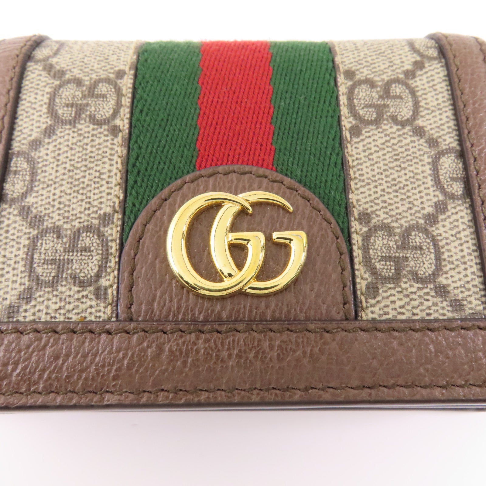 GUCCI 塗層帆布Ophidia GG Wallet金扣錢包