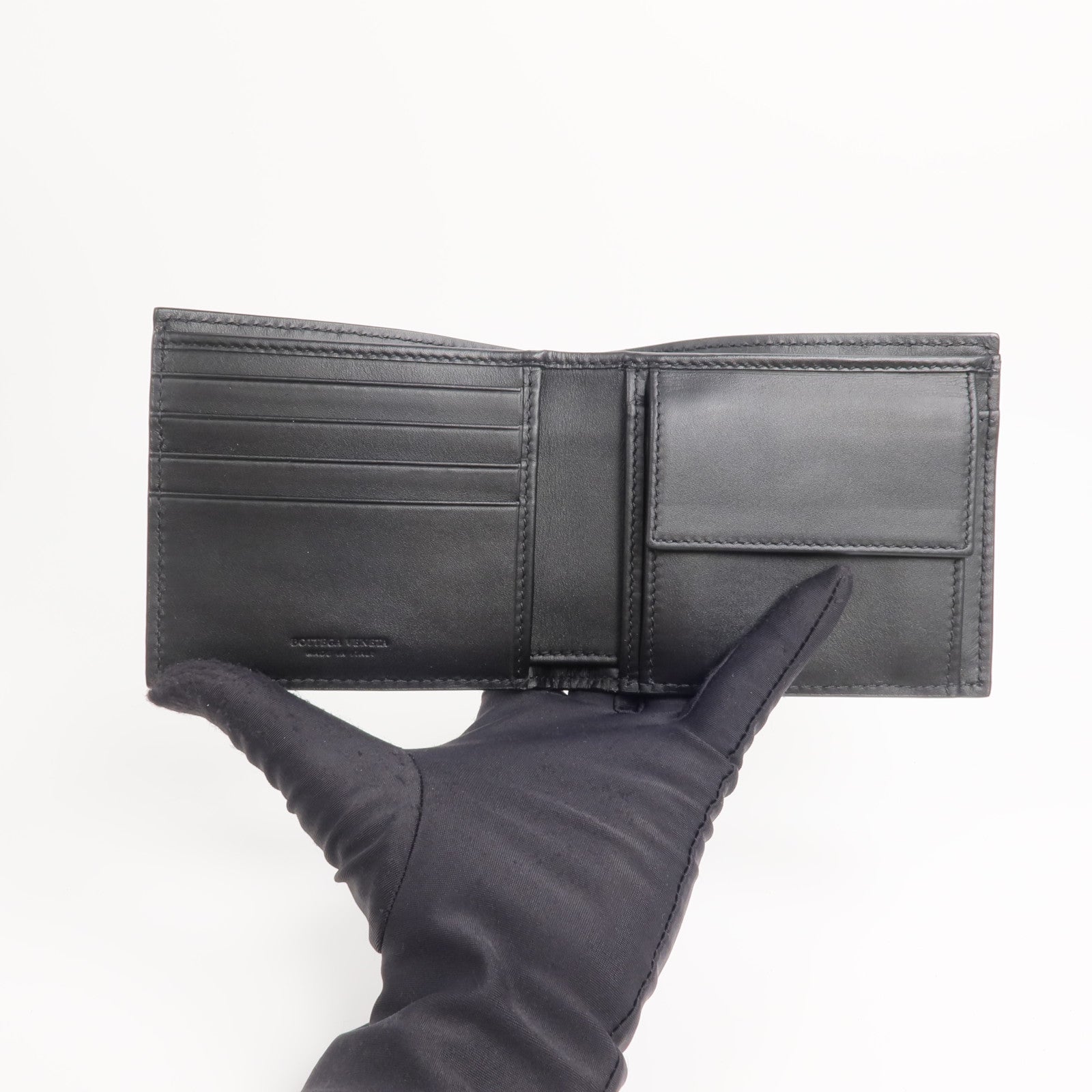 BOTTEGA VENETA 牛皮皮革Intrecciato Bi-Fold Wallet錢包