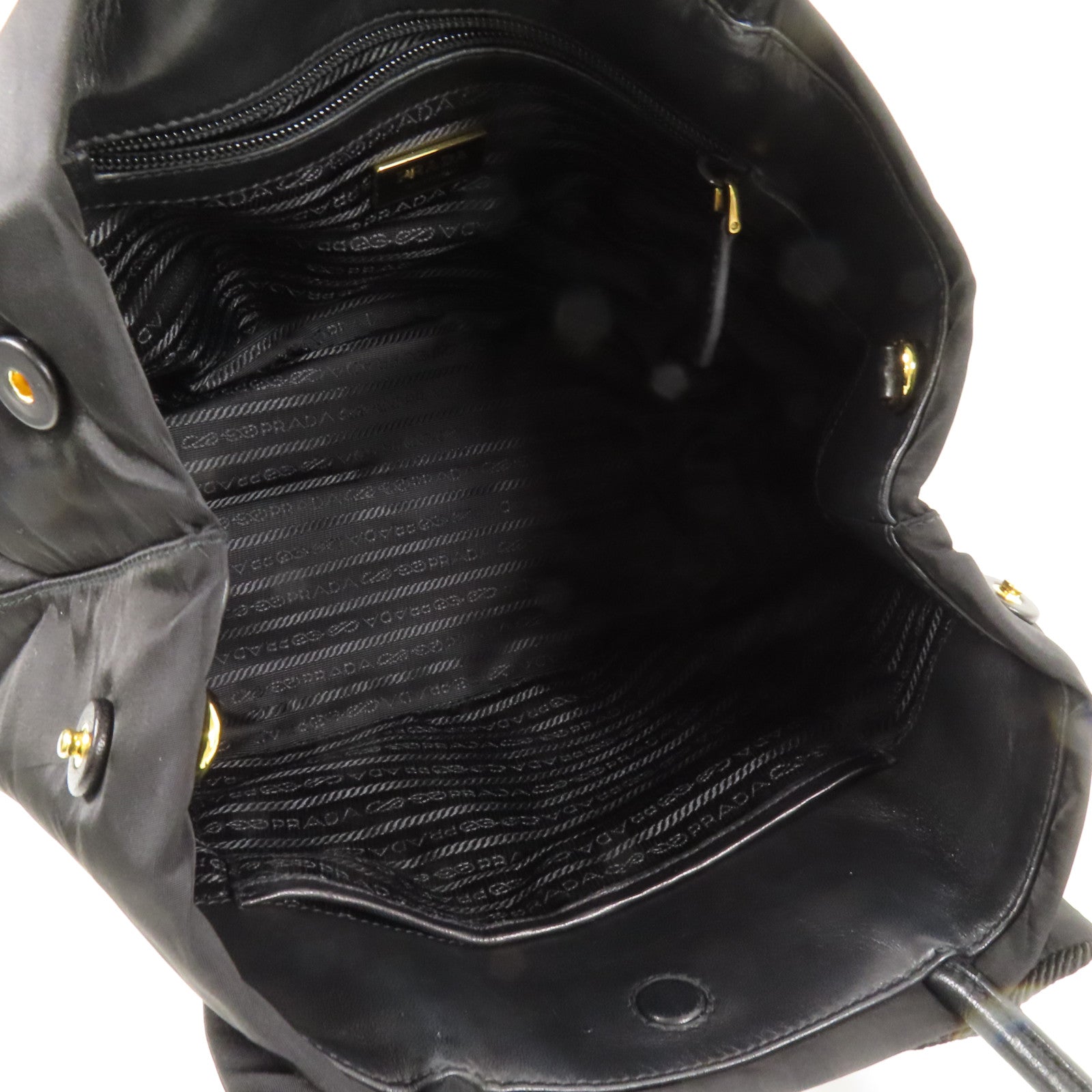 PRADA 尼龍Ribbon Motif金扣手挽肩背兩用袋