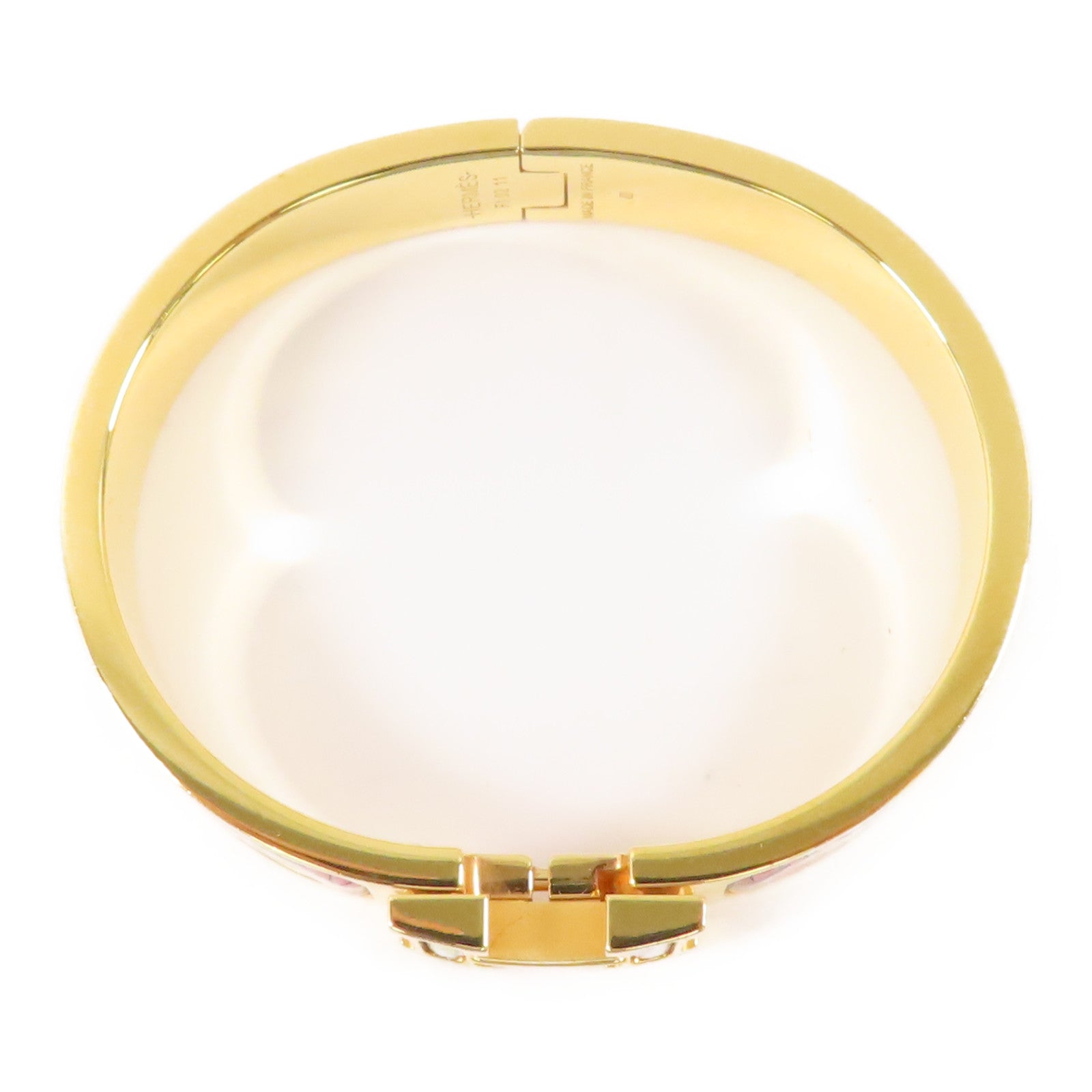 HERMES 金屬Clic H金扣手鐲
