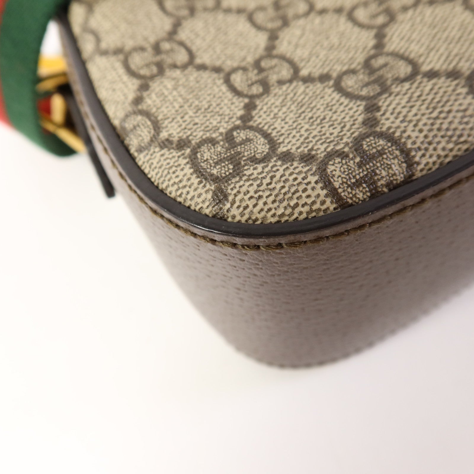 GUCCI 塗層帆布GG Supreme Messenger金扣肩背袋