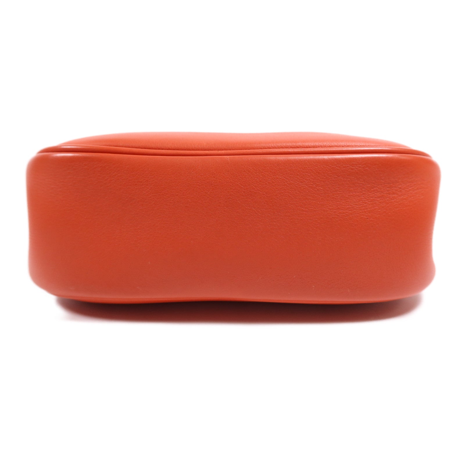 HERMES 【激減優惠】Swift皮革Berline 21 Mini銀扣肩背袋Rouge Casaque