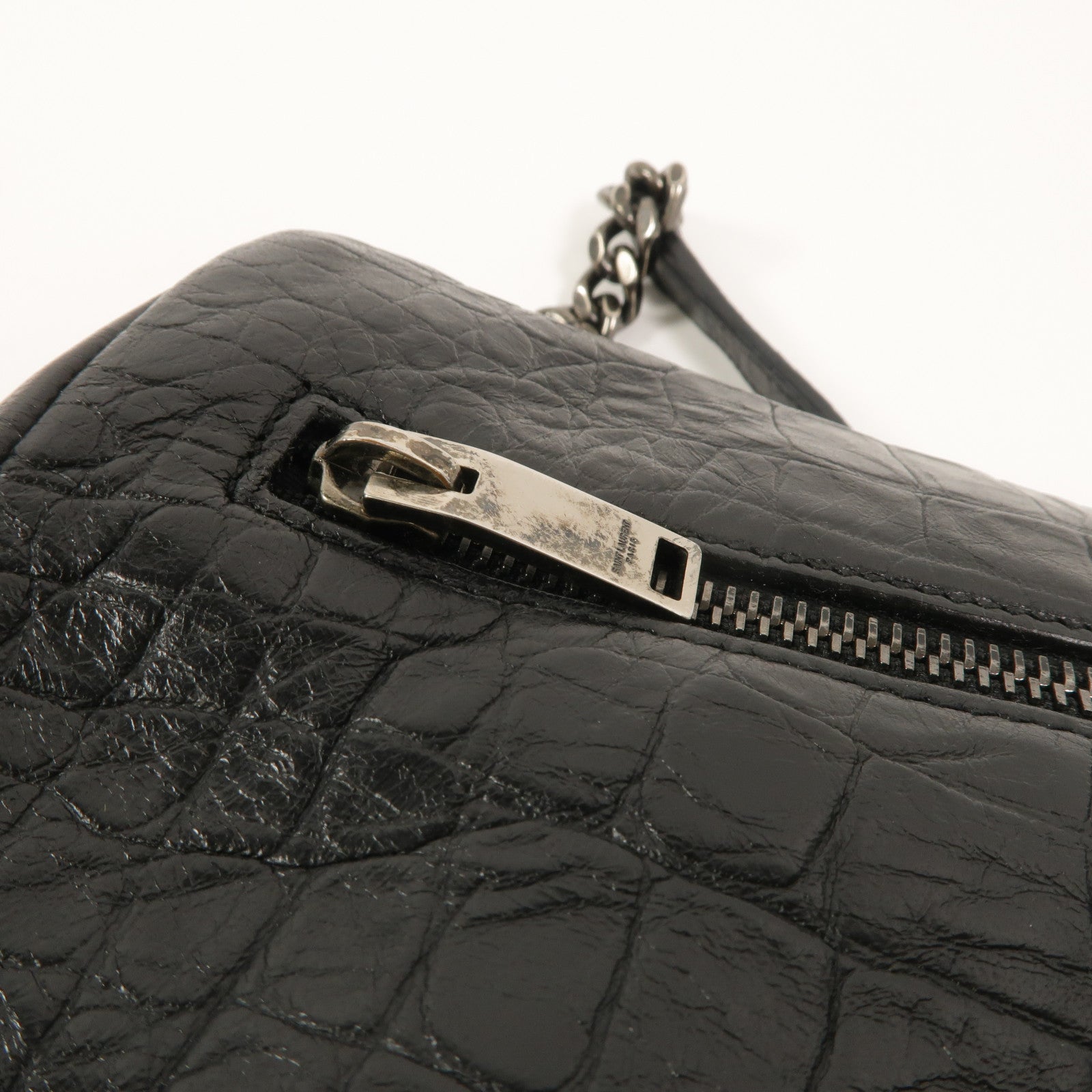 SAINT LAURENT 牛皮皮革West Hollywood鏈帶肩背袋