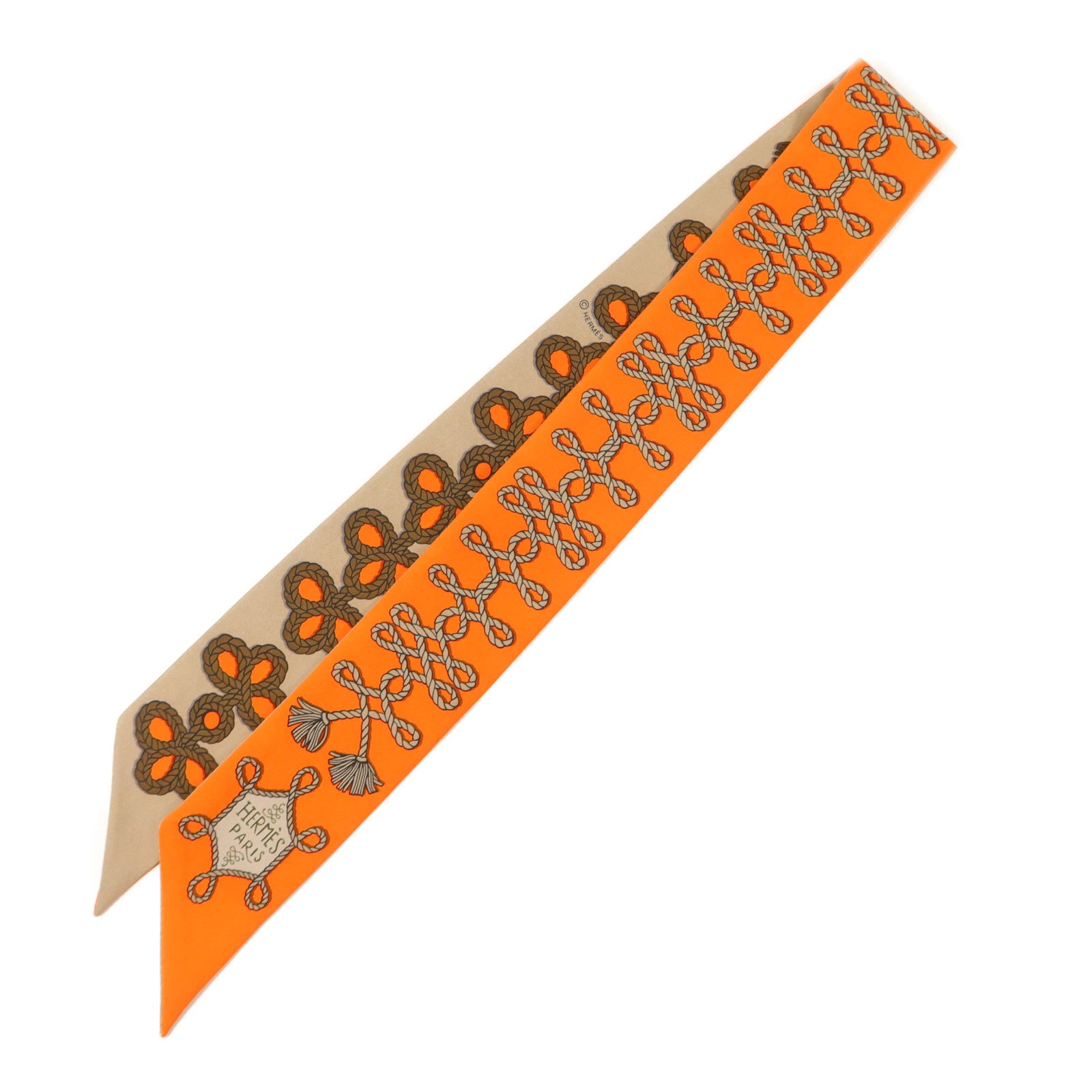 HERMES 絲質Twilly絲巾