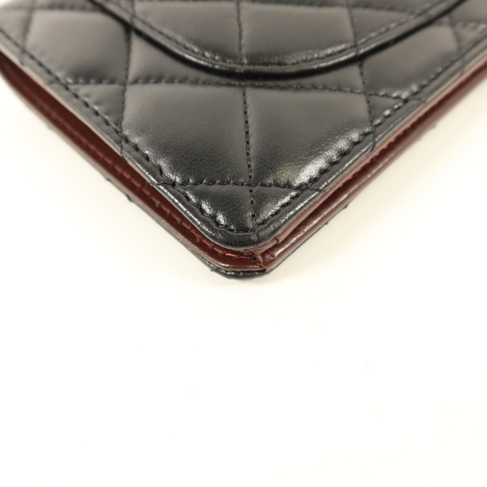 CHANEL 羊皮皮革Long Bifold Wallet銀扣長錢包