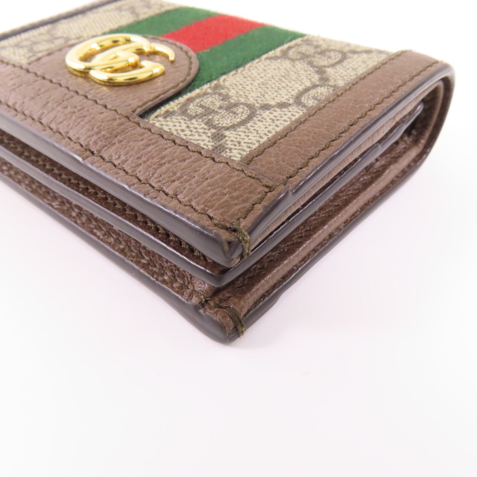 GUCCI 塗層帆布Ophidia GG Wallet金扣錢包