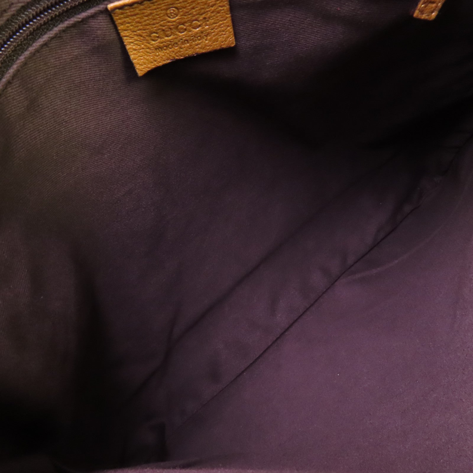 GUCCI 帆布Shoulder Bag銀扣肩背袋