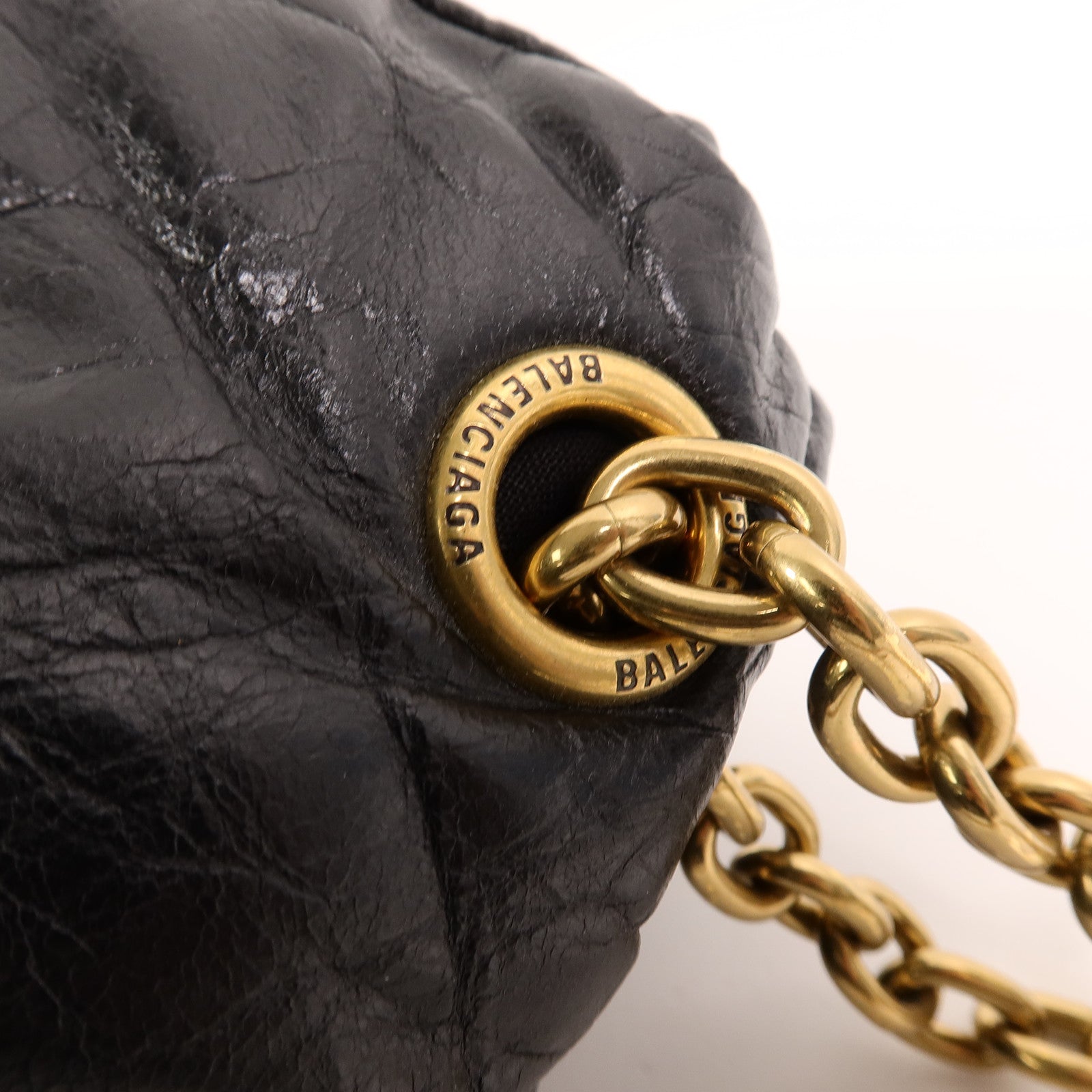 BALENCIAGA 牛皮皮革Monaco Small鏈帶肩背袋