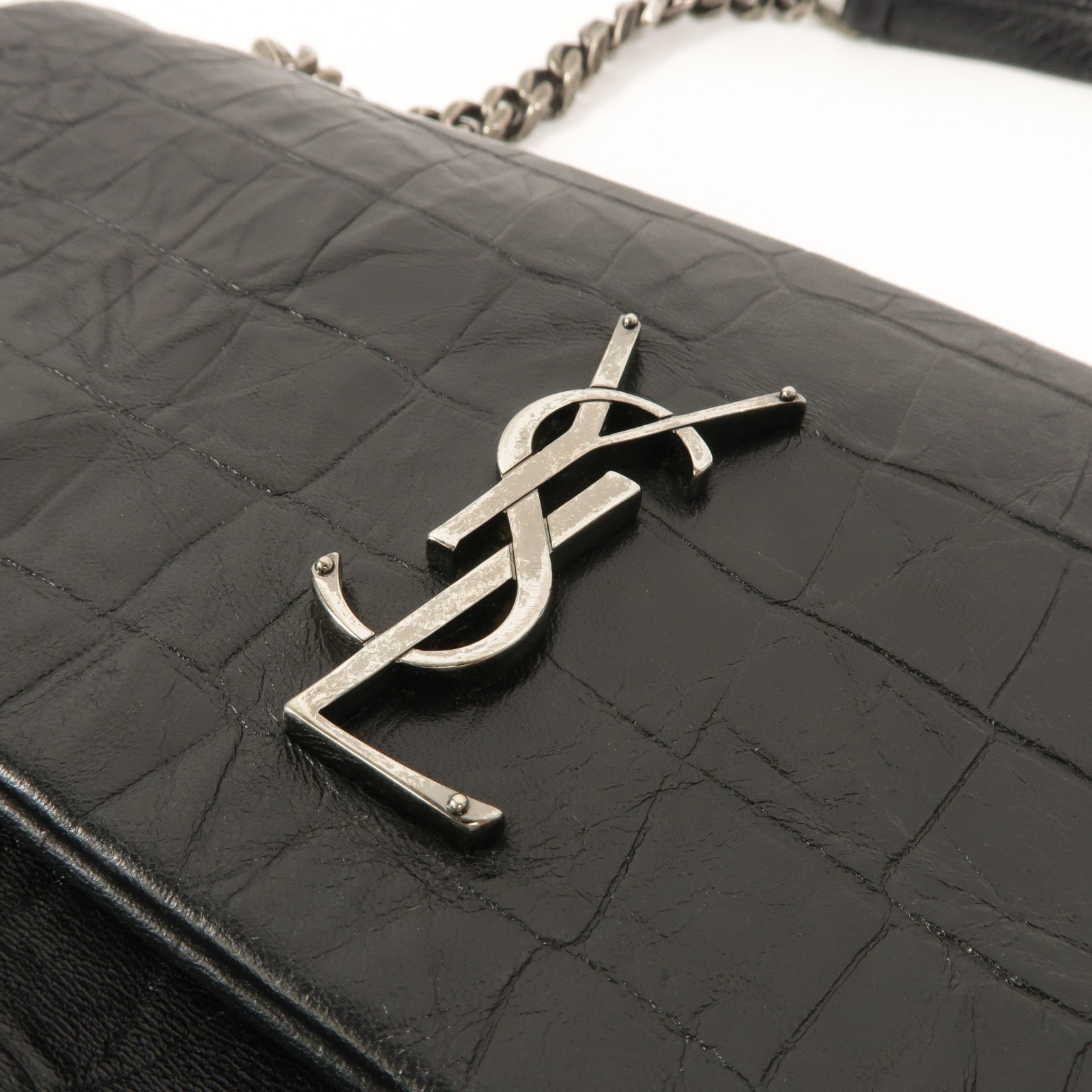 SAINT LAURENT 牛皮皮革West Hollywood鏈帶肩背袋