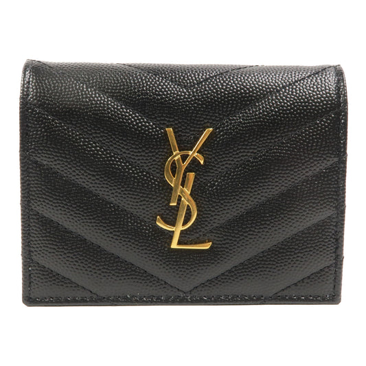 SAINT LAURENT 牛皮皮革Cassandre Matelasse Flap Card Case錢包