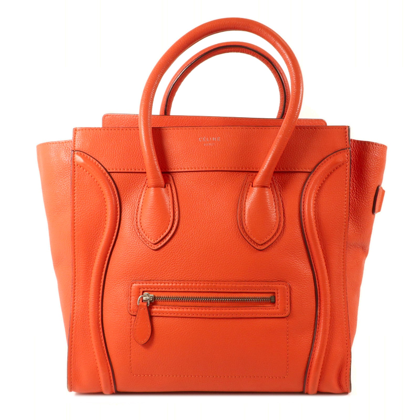 CELINE 牛皮皮革Mini Luggage手挽袋