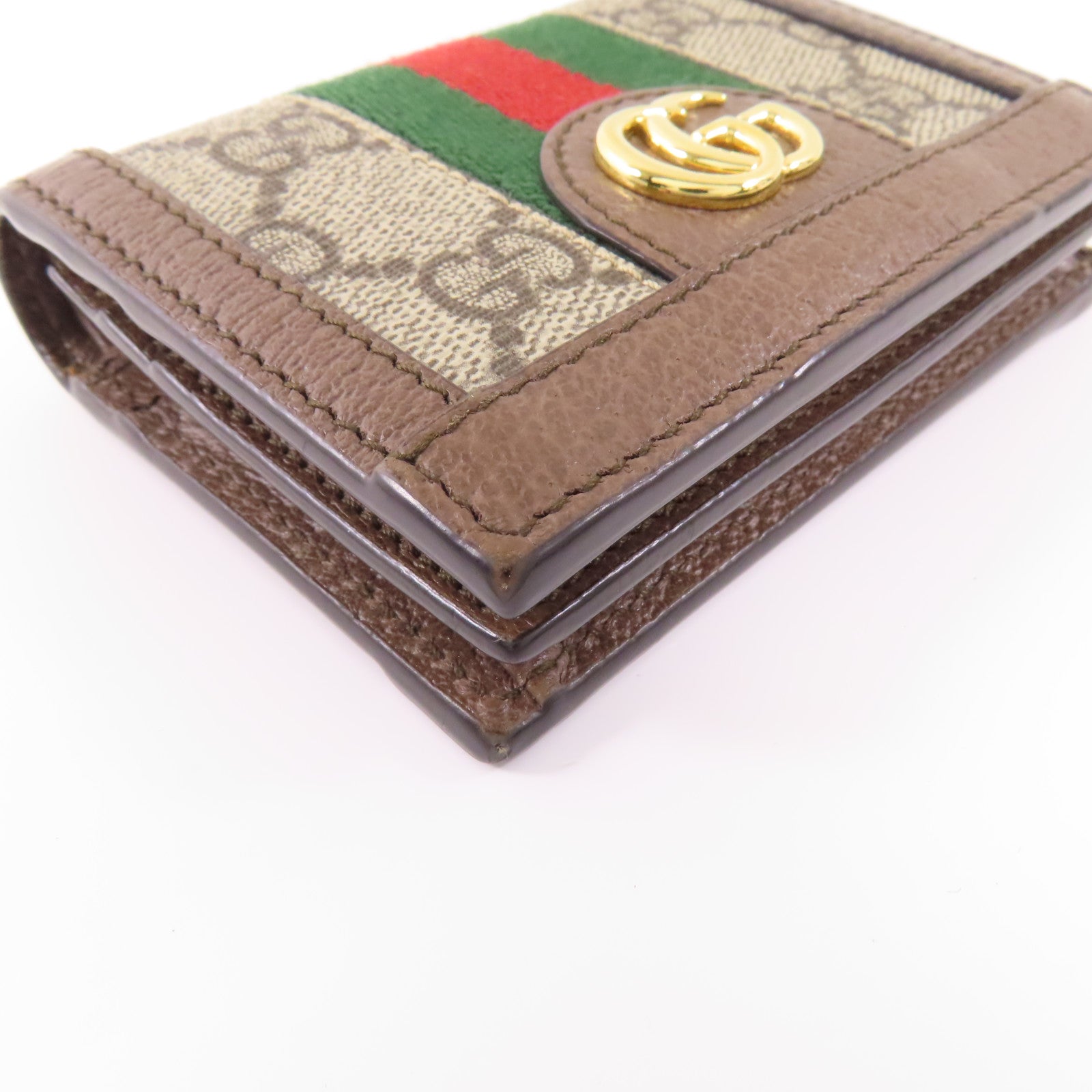 GUCCI 塗層帆布Ophidia GG Wallet金扣錢包