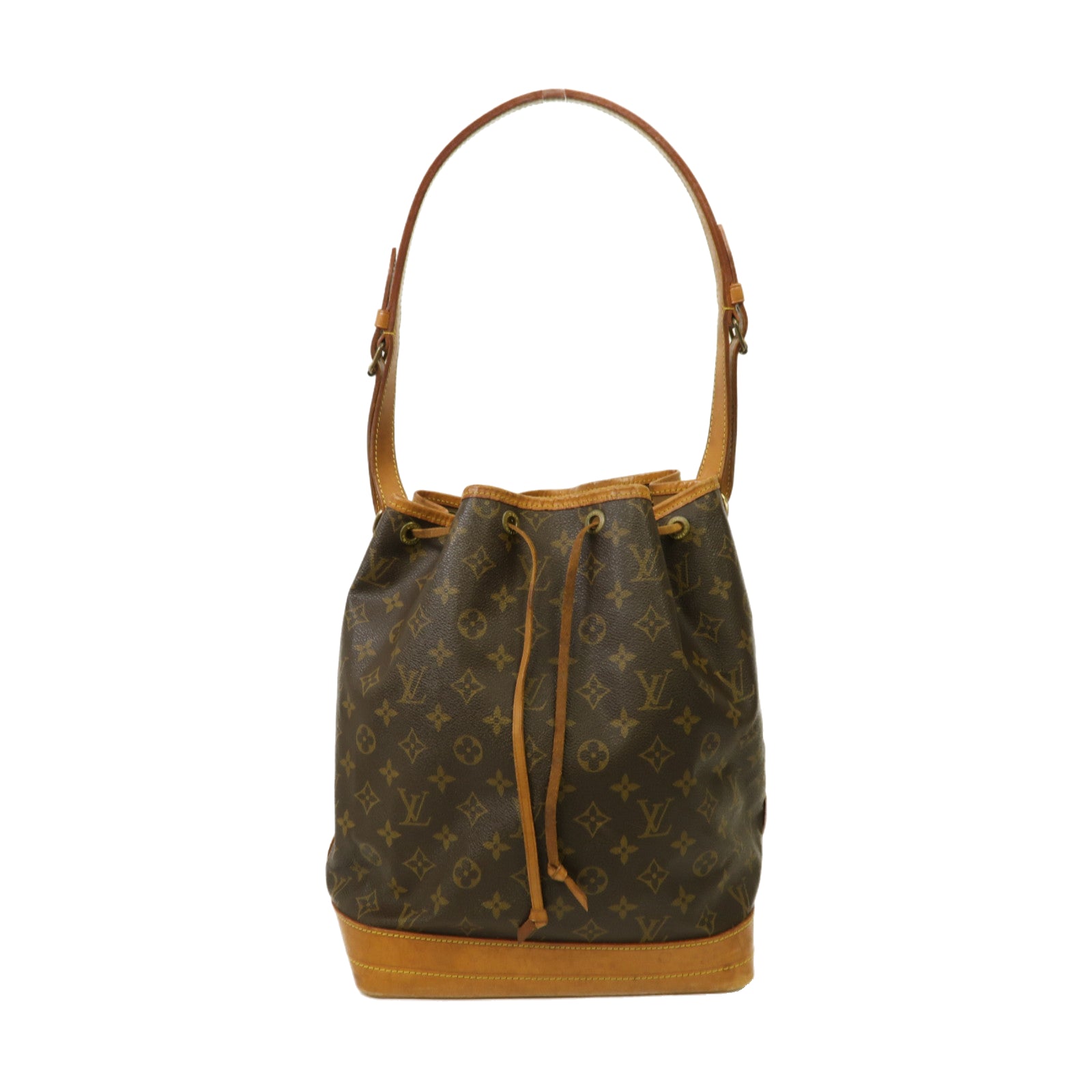 LOUIS VUITTON Monogram Petit Noe金扣肩背袋啡色