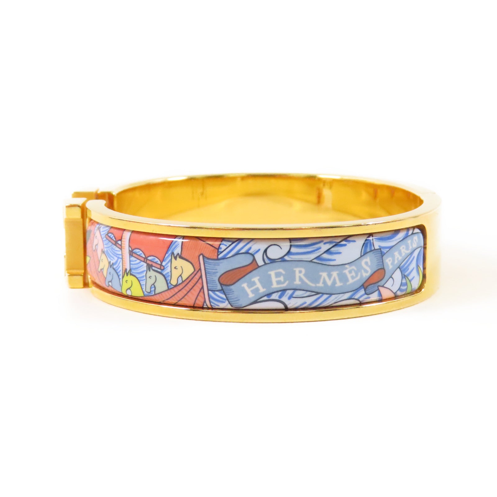 HERMES 金屬Clic H金扣手鐲