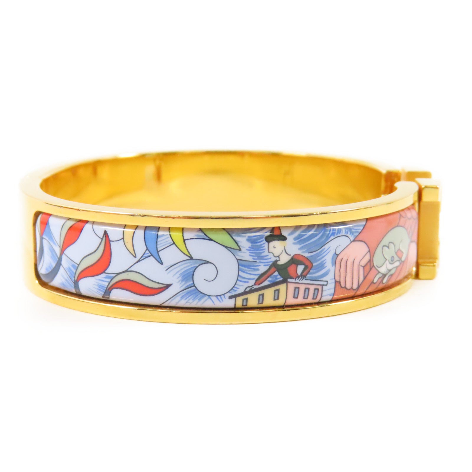 HERMES 金屬Clic H金扣手鐲