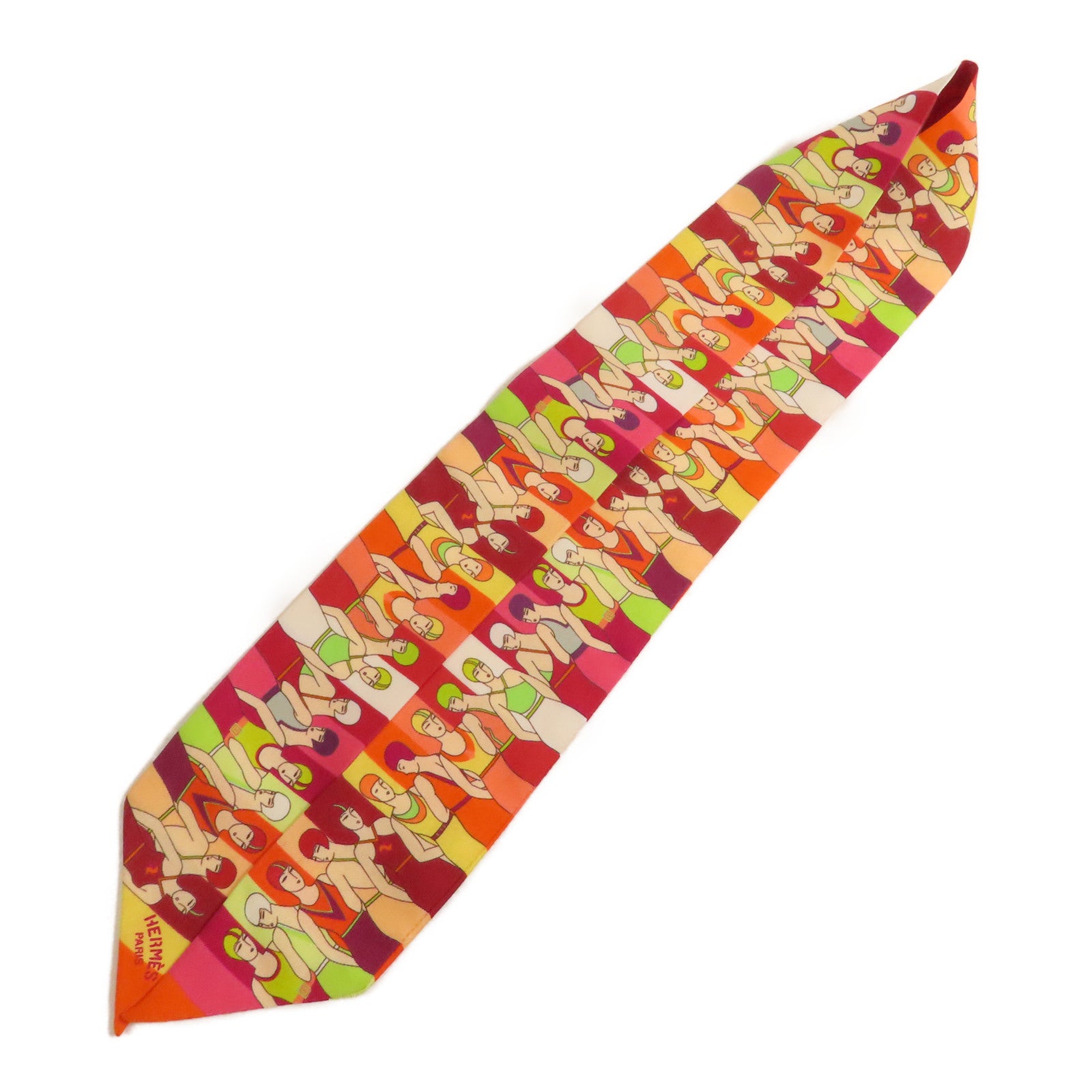 HERMES Twilly Scarf Scarves Silk Multicolor