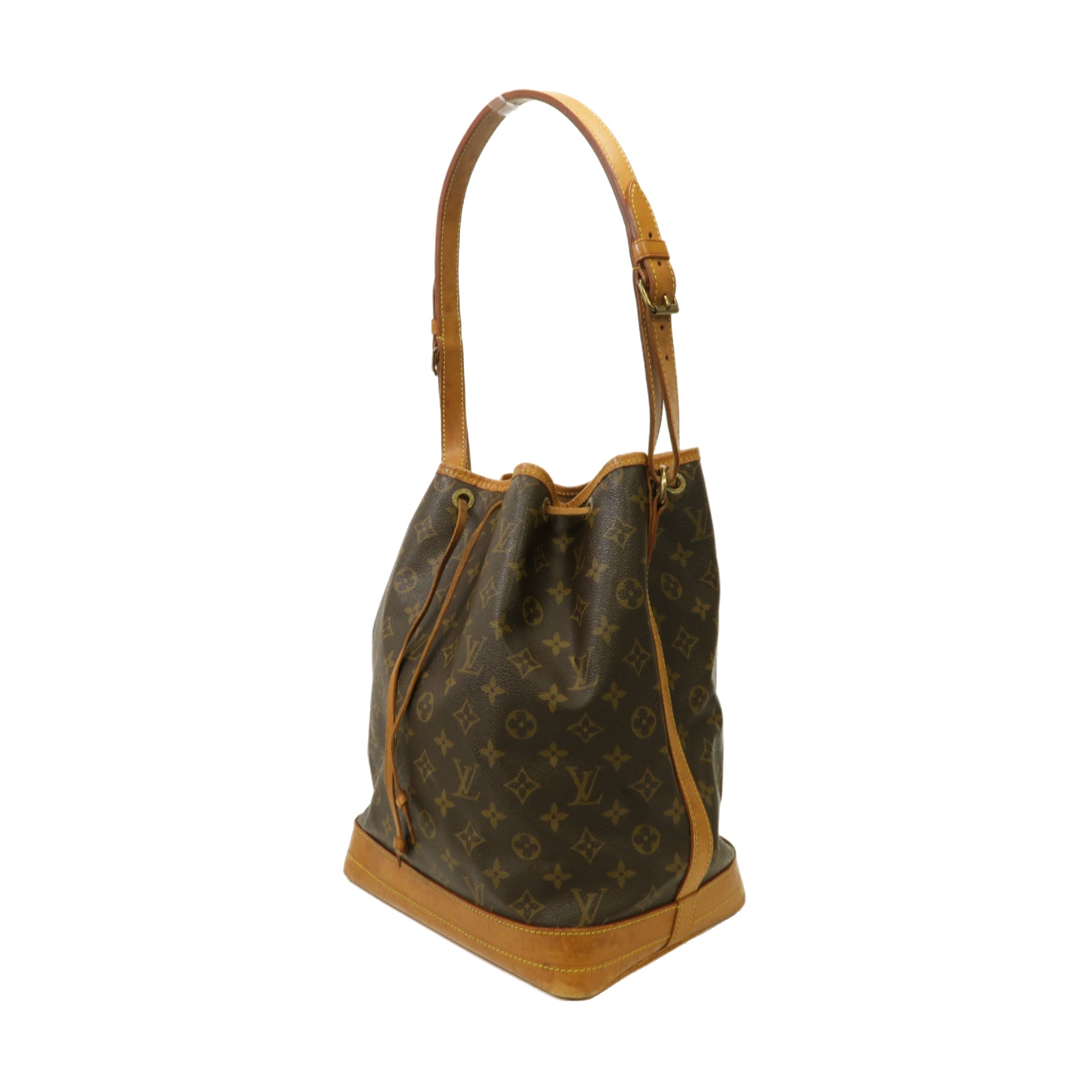 LOUIS VUITTON Monogram Petit Noe金扣肩背袋啡色