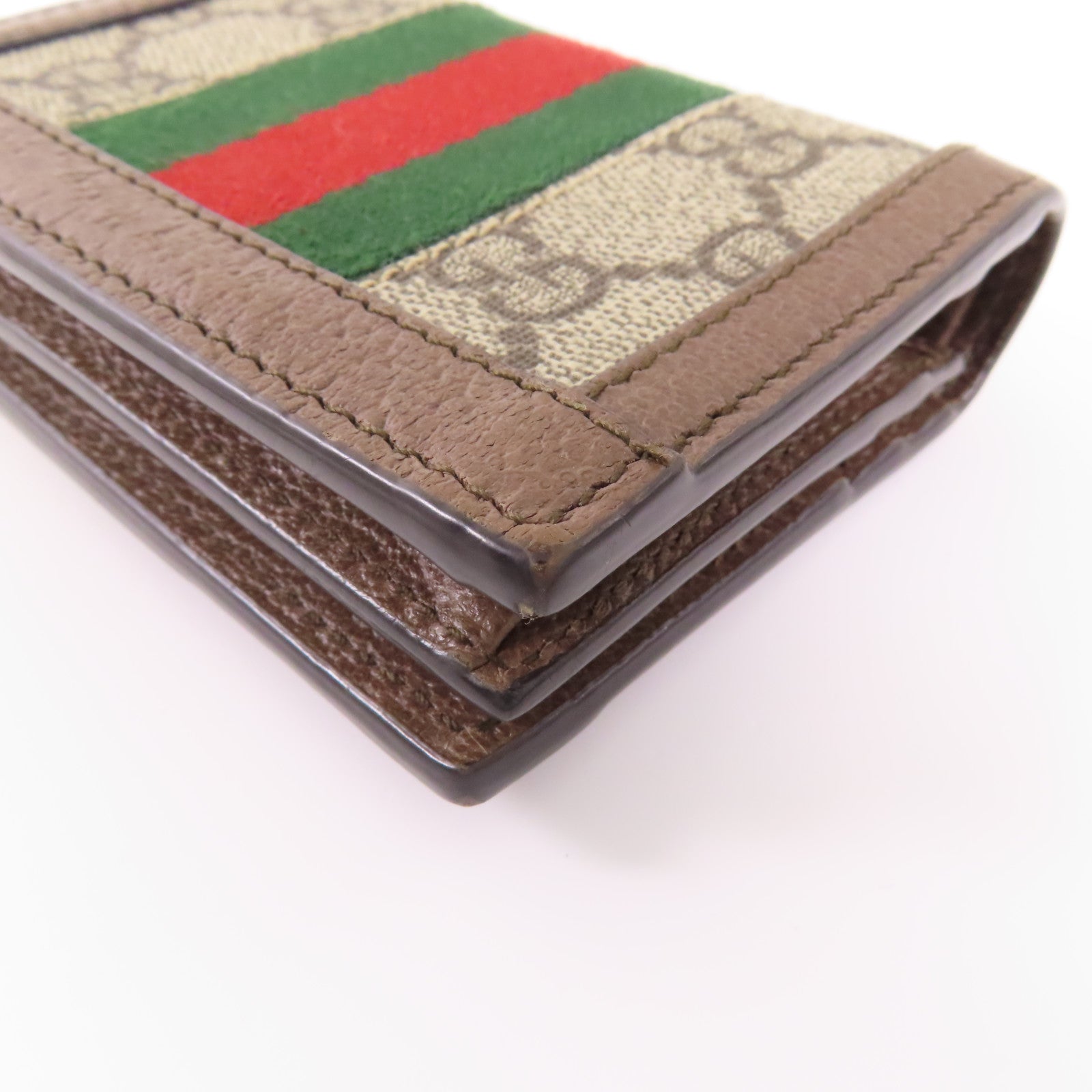 GUCCI 塗層帆布Ophidia GG Wallet金扣錢包