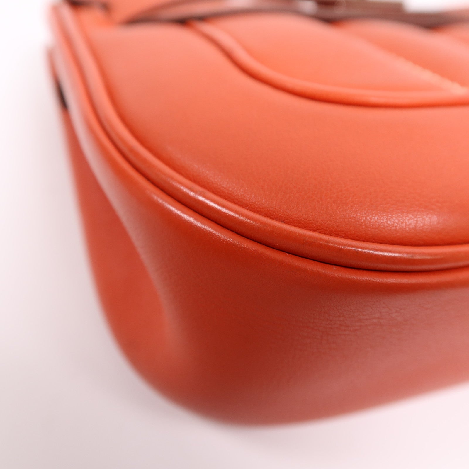 HERMES Swift皮革Berline 21 Mini銀扣肩背袋Rouge Casaque