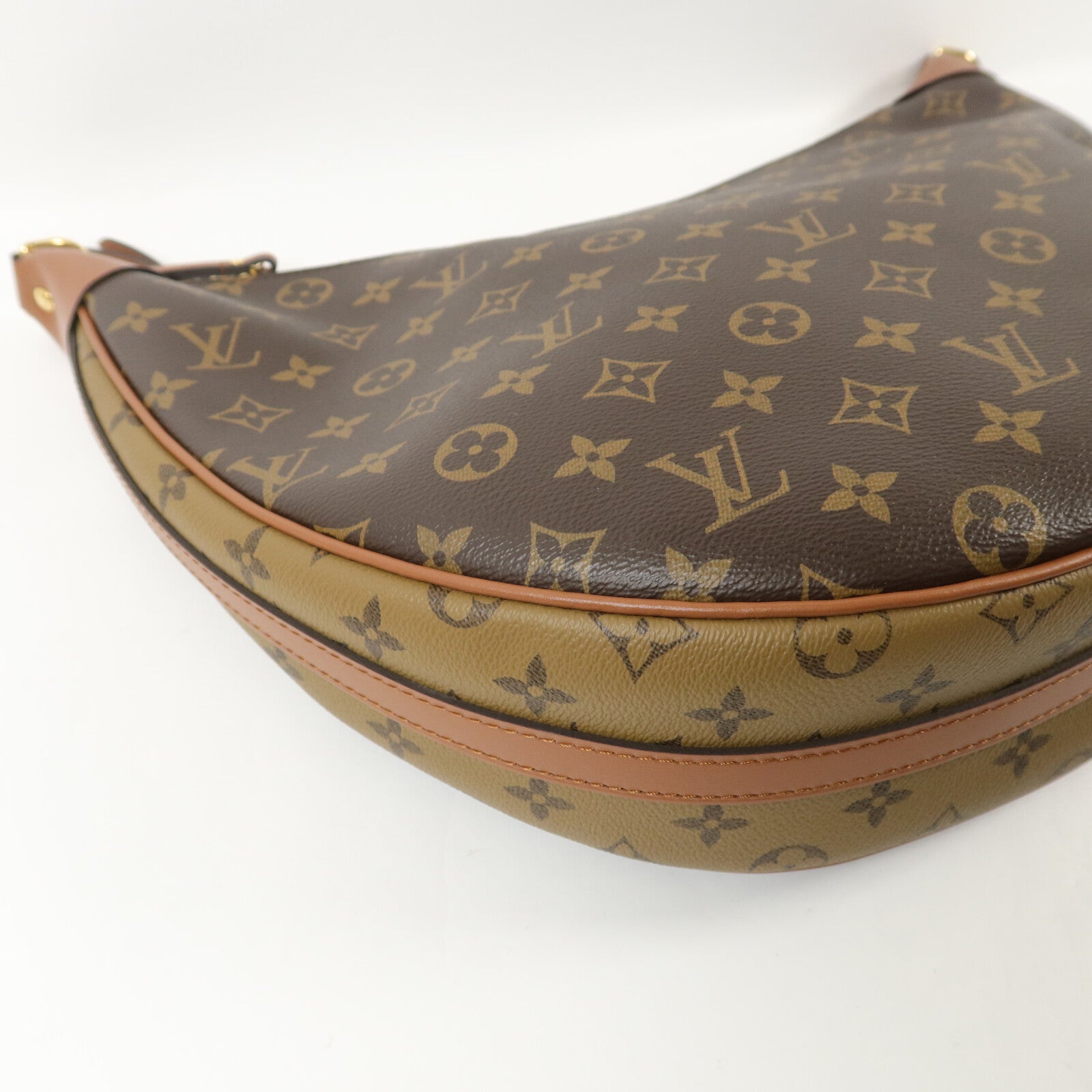 LOUIS VUITTON Monogram Reverse Loop Hobo手挽肩背兩用袋