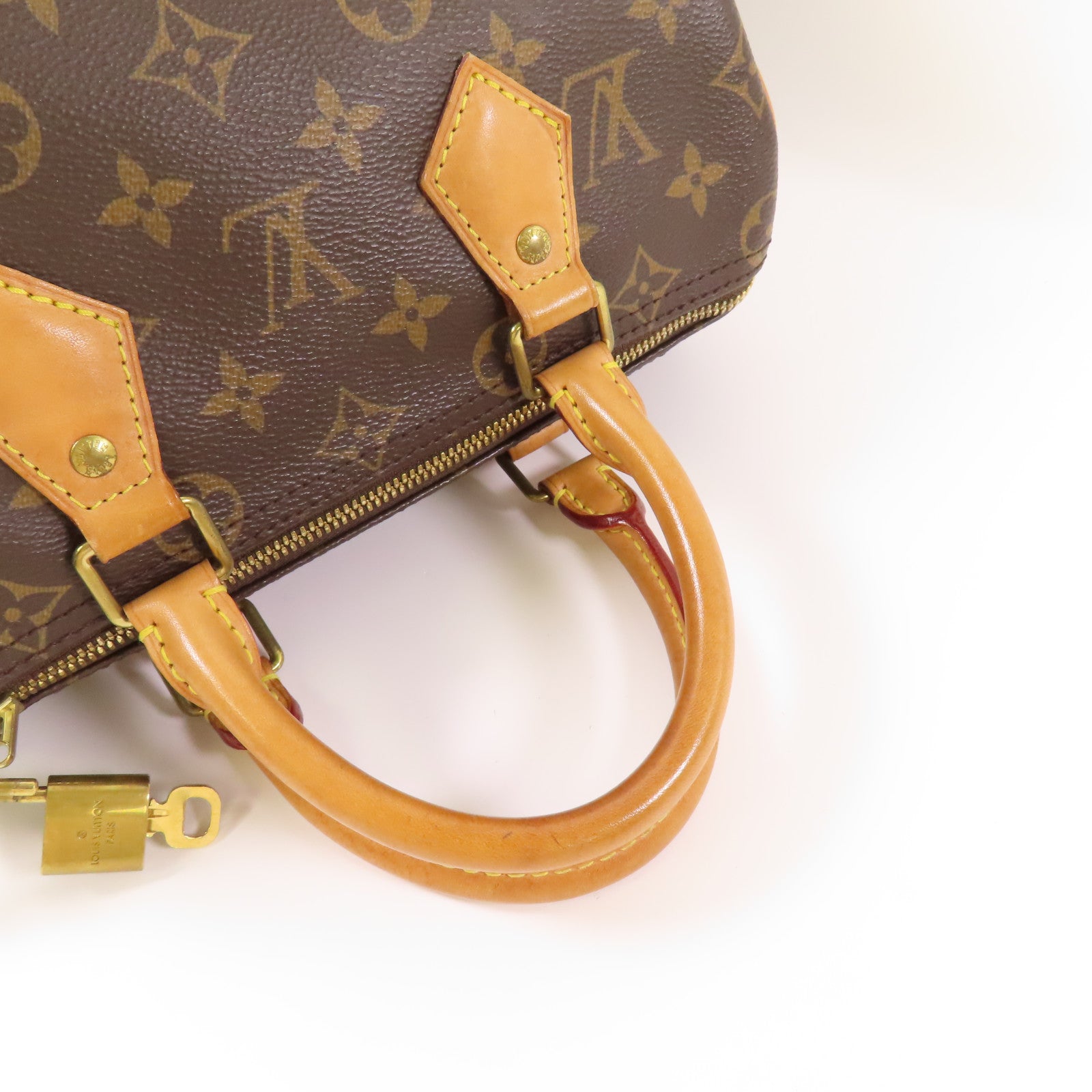 LOUIS VUITTON Monogram Speedy Bandouliere 25金扣手挽肩背兩用袋