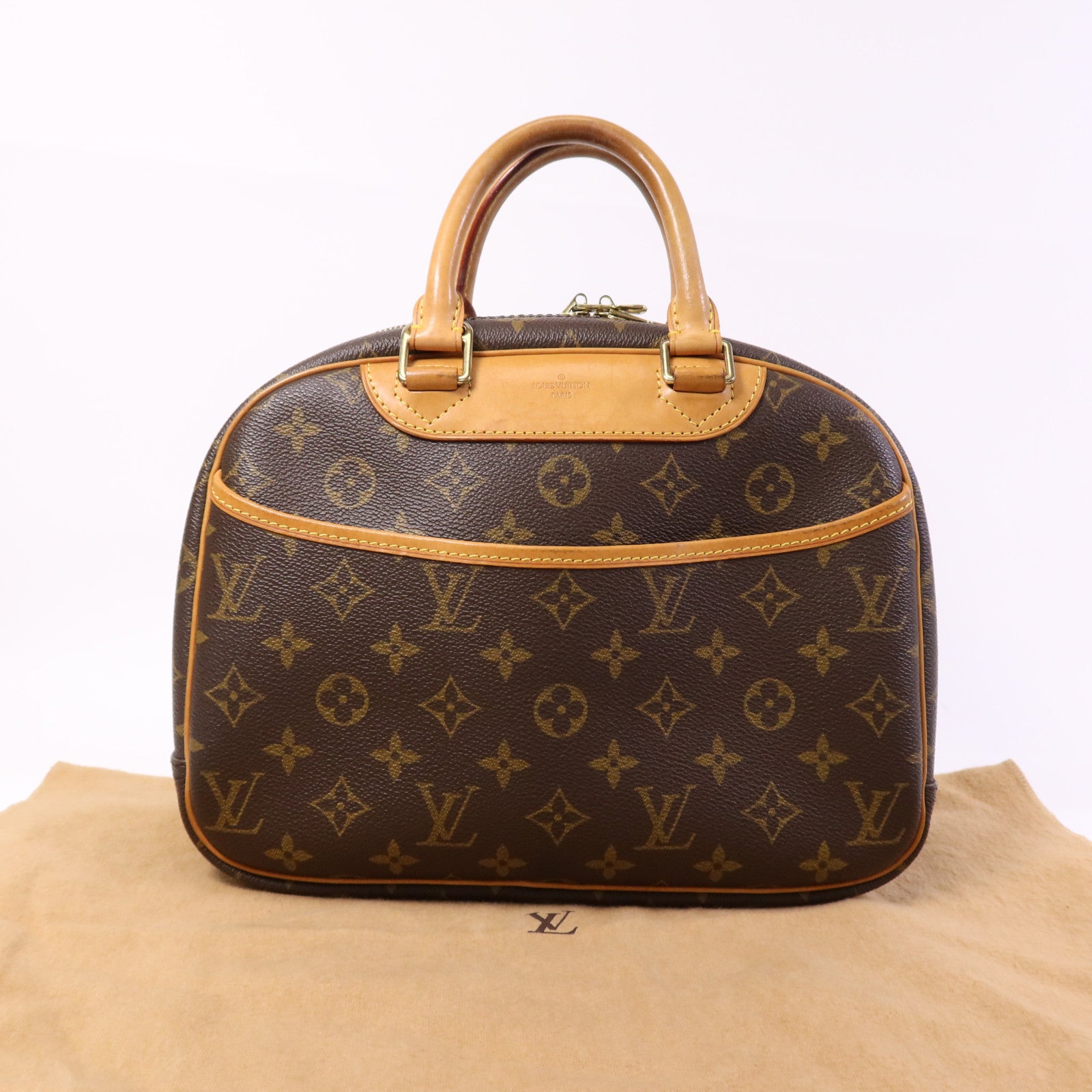 LOUIS VUITTON Monogram Trouville金扣手挽袋