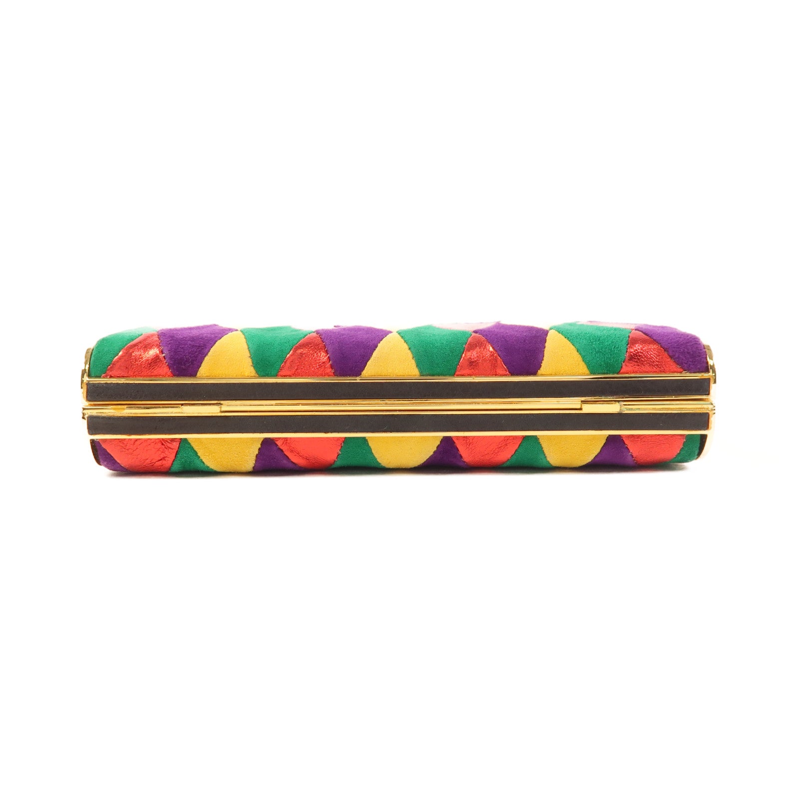 Miu Miu GHW Clutch Bag Velvet Multicolor