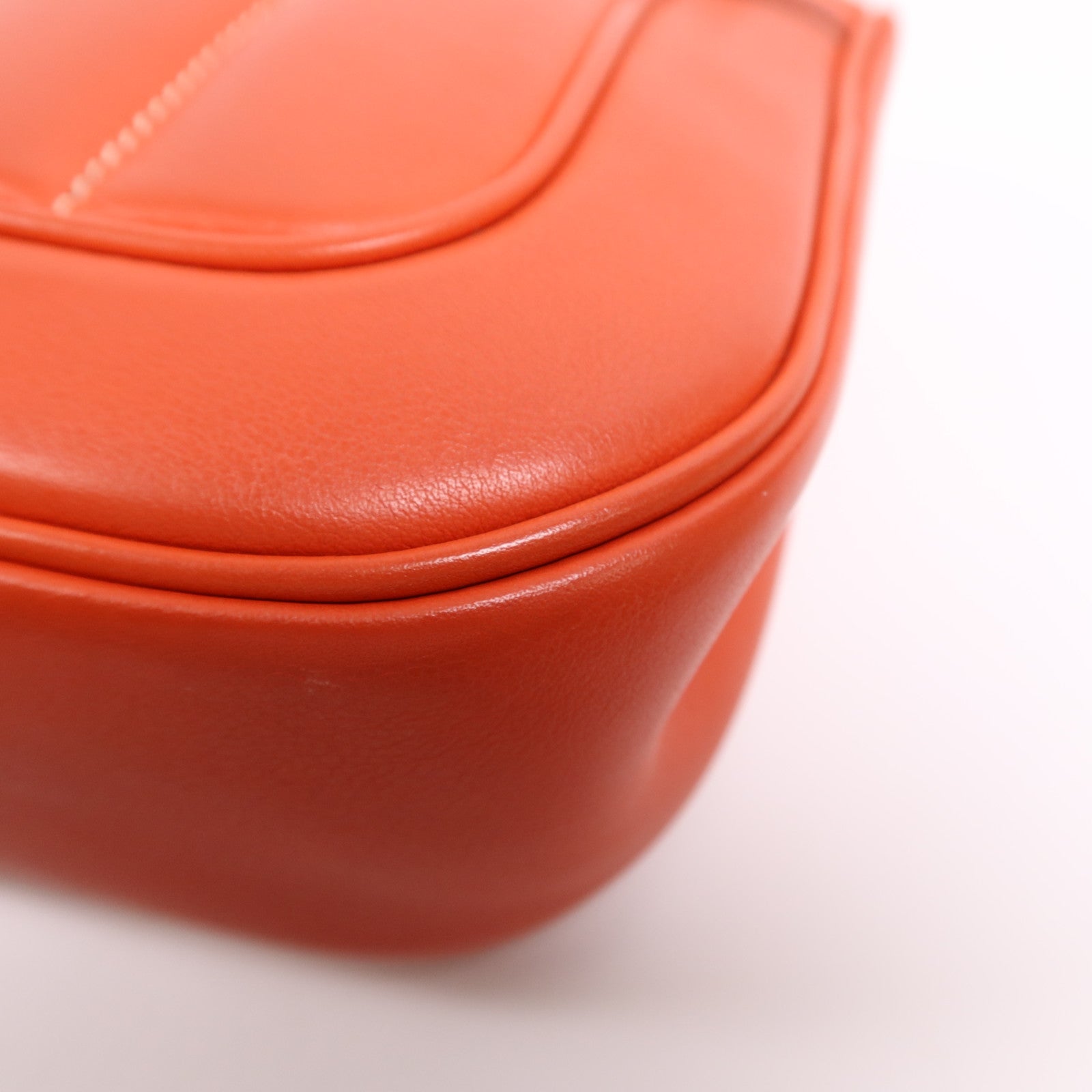 HERMES 【激減優惠】Swift皮革Berline 21 Mini銀扣肩背袋Rouge Casaque
