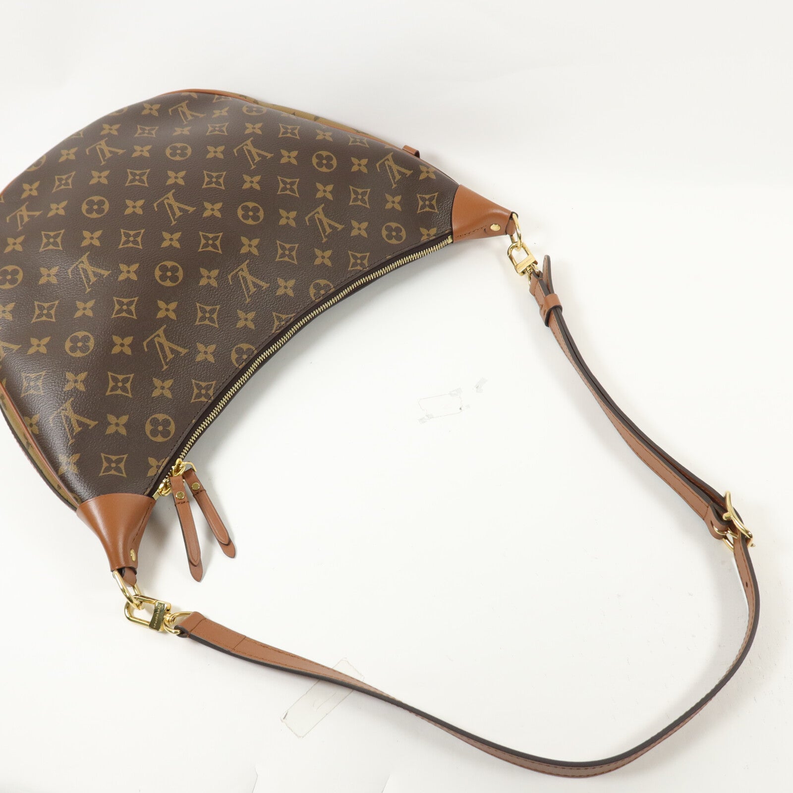 LOUIS VUITTON Monogram Reverse Loop Hobo手挽肩背兩用袋