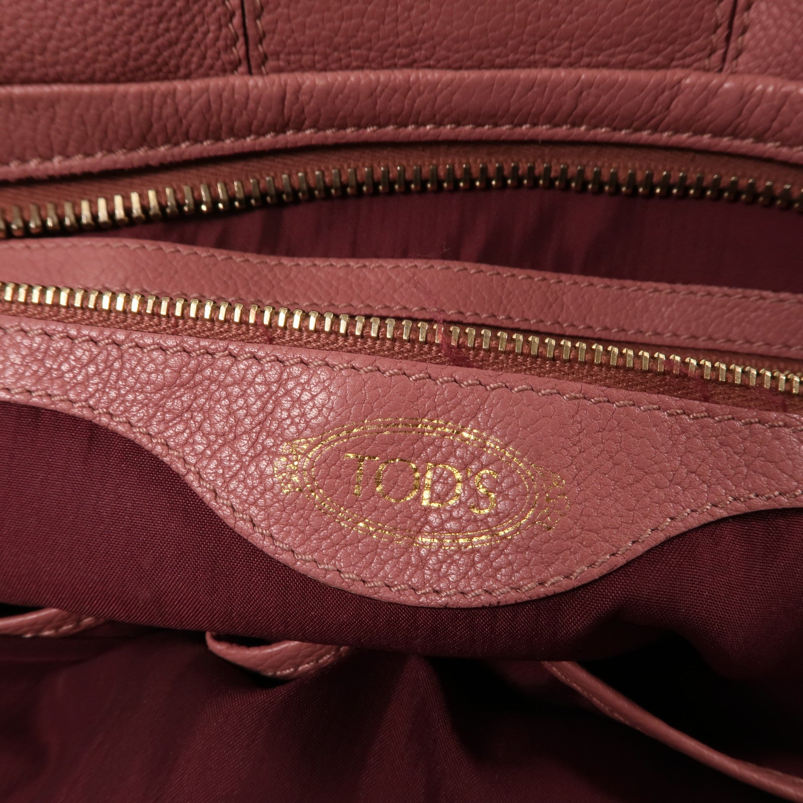 TOD'S 牛皮皮革Shoulder Bag金扣手挽肩背兩用袋
