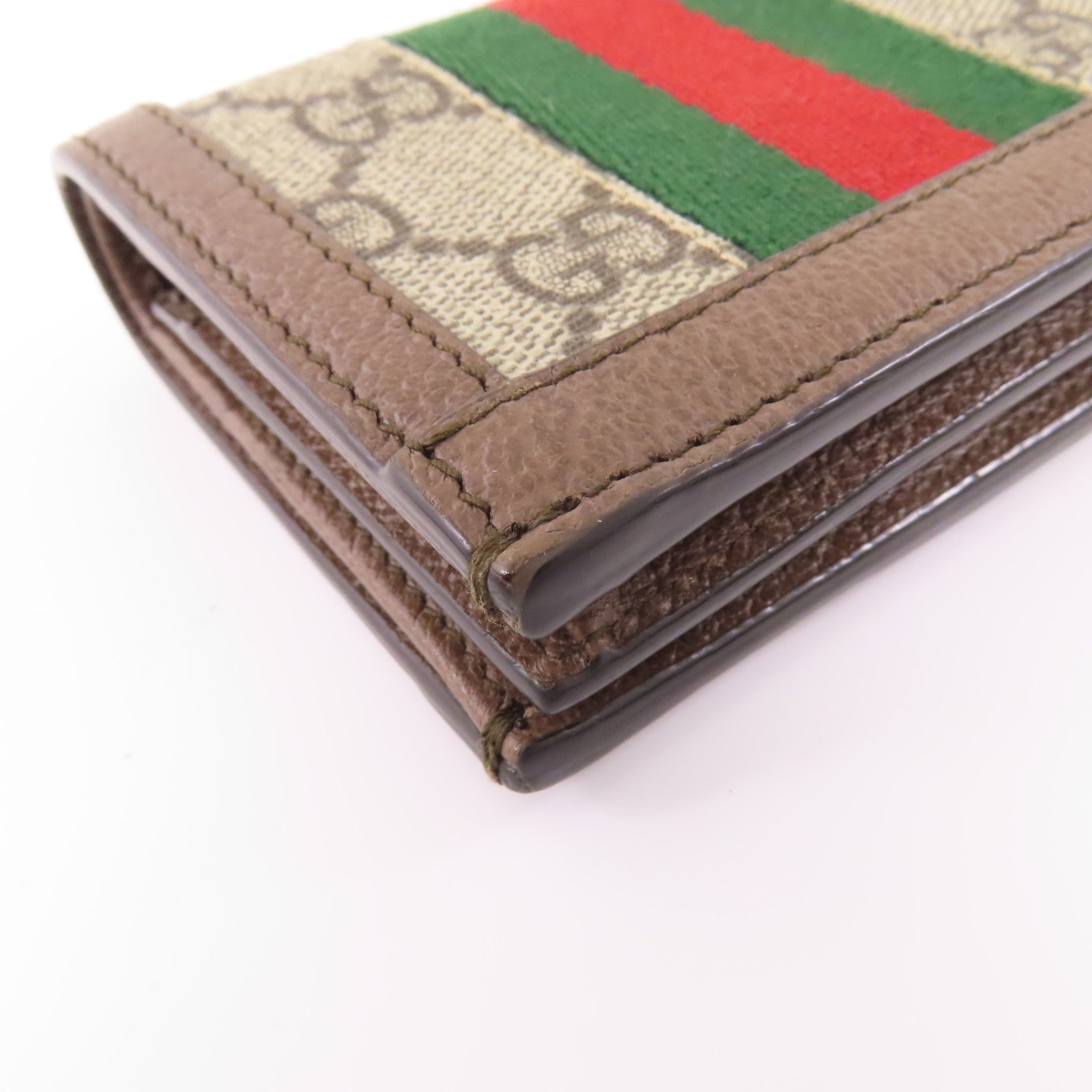 GUCCI 塗層帆布Ophidia GG Wallet金扣錢包