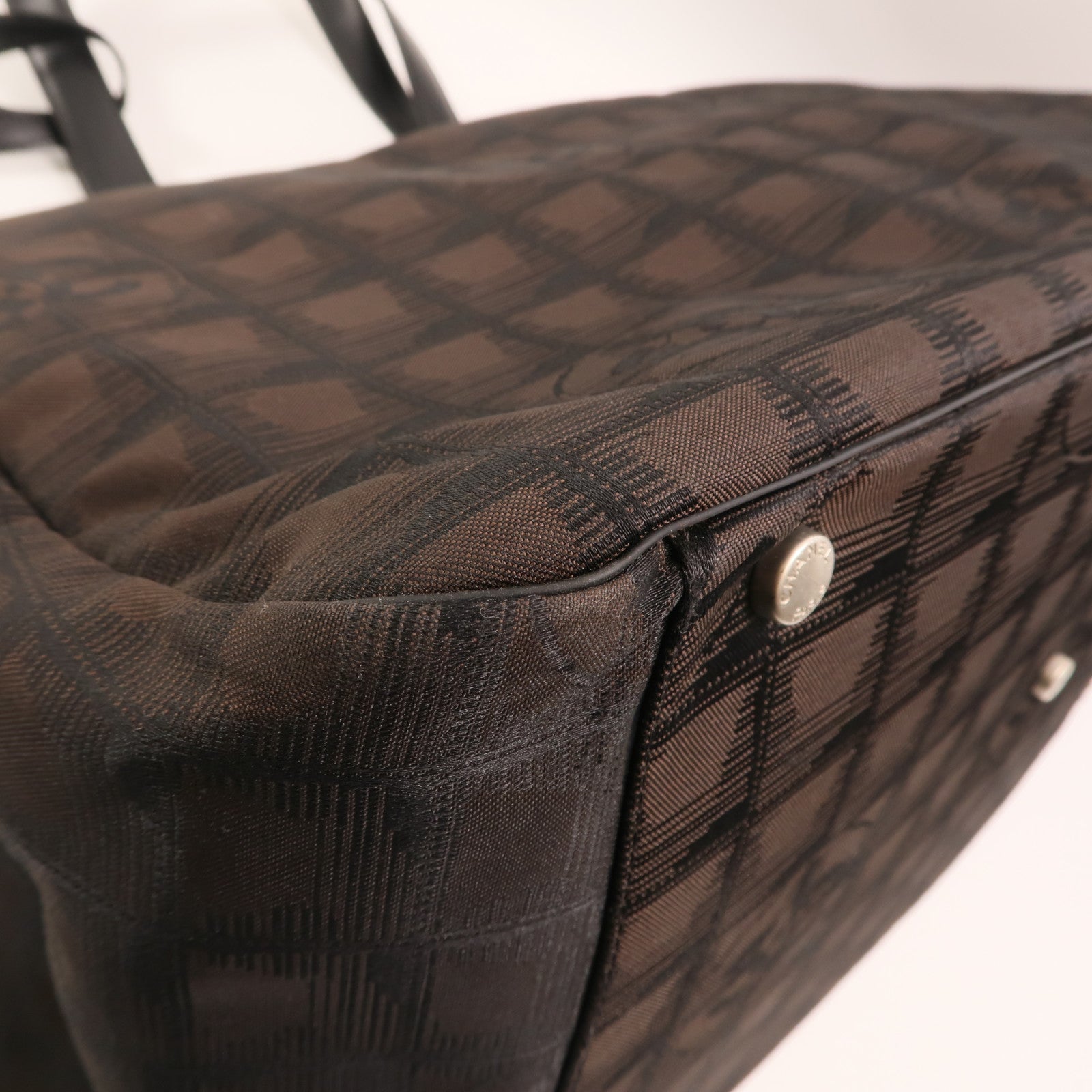 CHANEL 牛皮皮革Vintage Totebag銀扣手挽袋