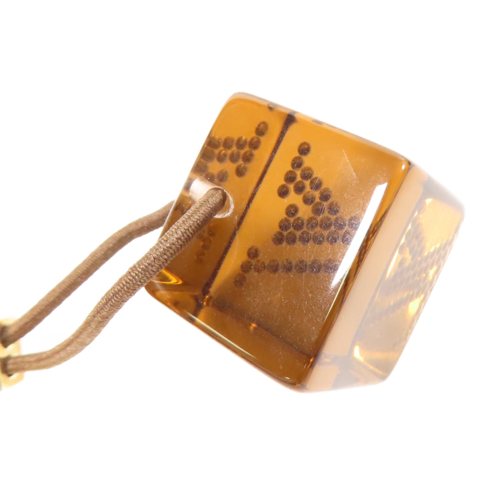 LOUIS VUITTON PVC Hair Cube金扣髮圈