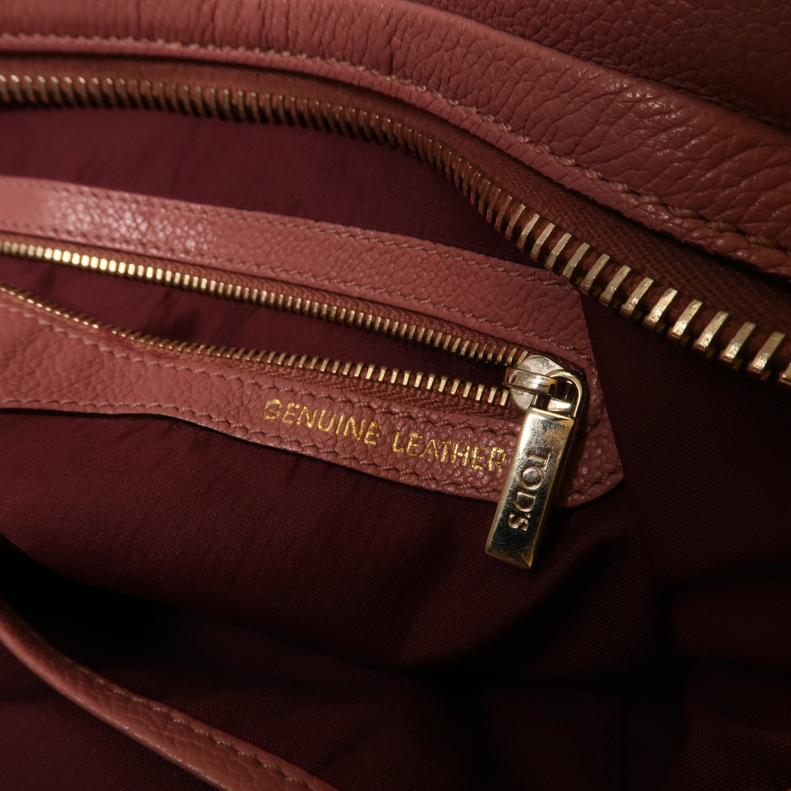 TOD'S 牛皮皮革Shoulder Bag金扣手挽肩背兩用袋