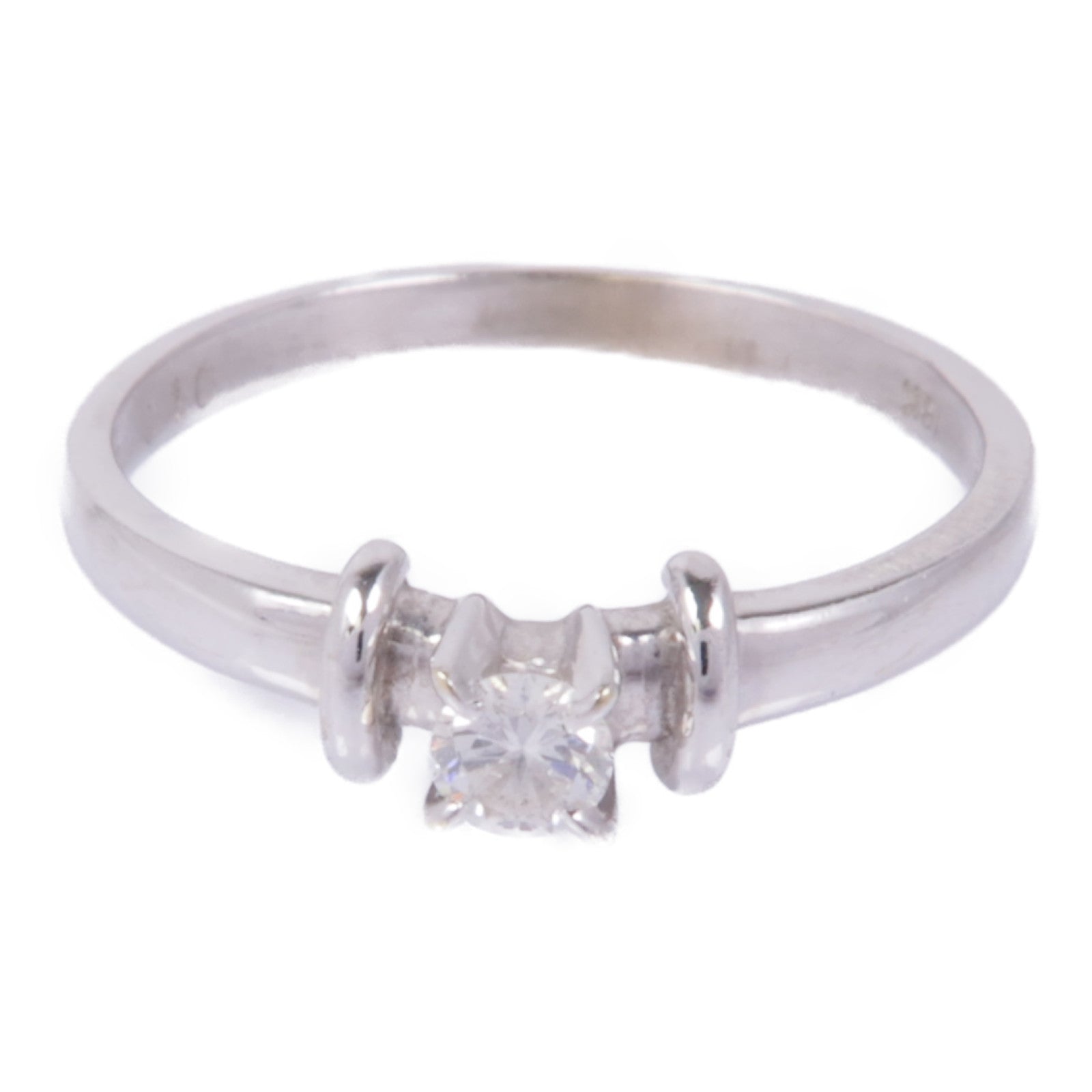 JEWELRY 【激減優惠】18K白金Diamond Ring鑽石戒指US#5.25