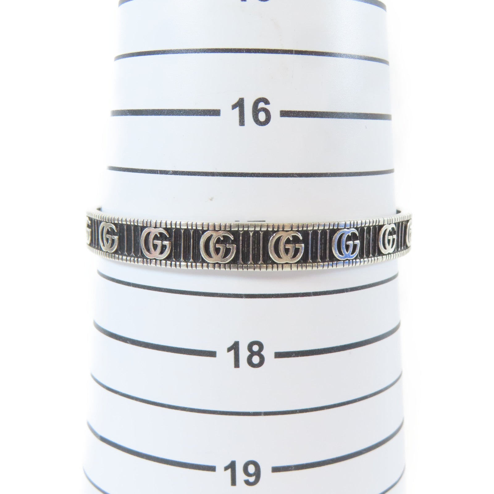 GUCCI 純銀Bracelet手鐲銀色#17cm