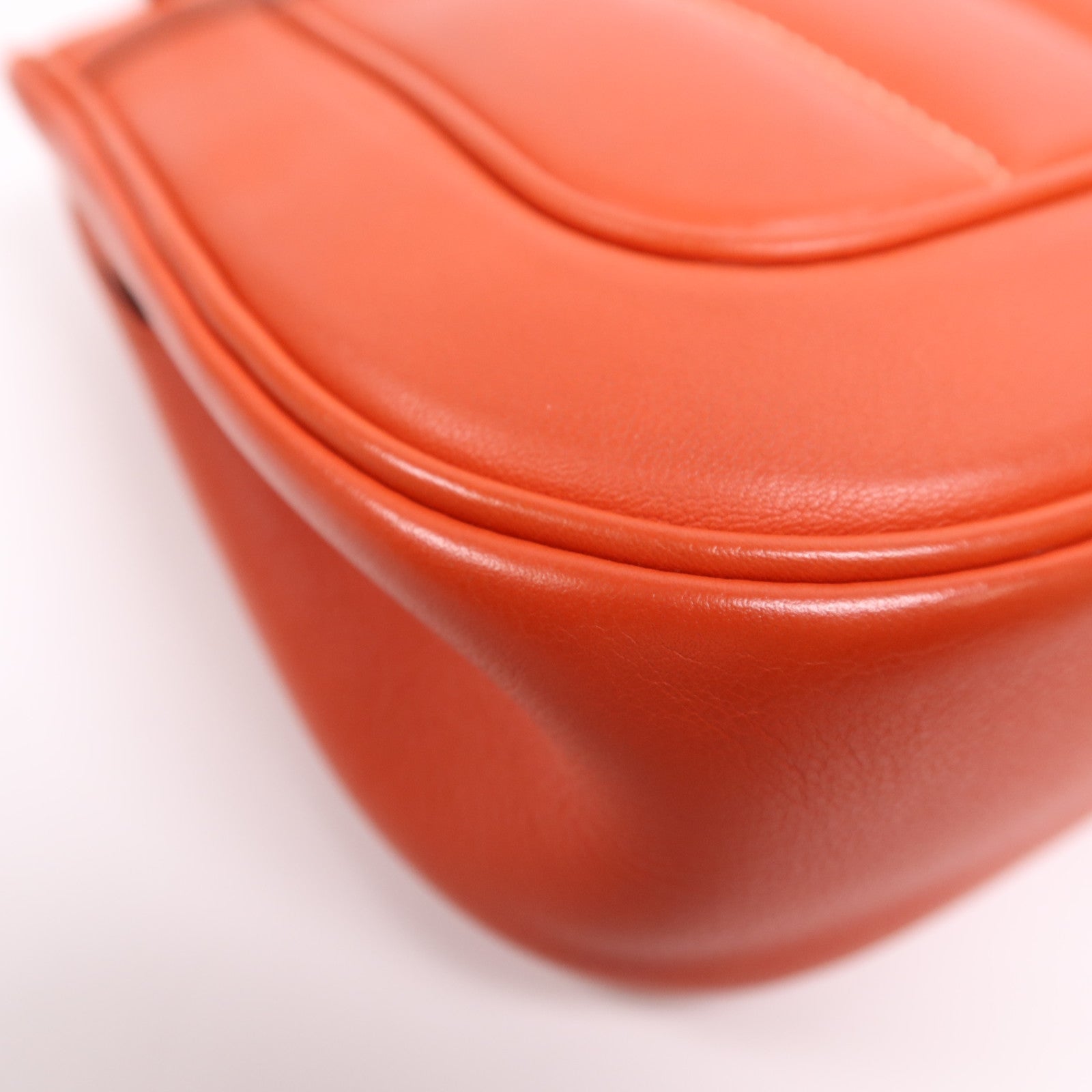 HERMES 【激減優惠】Swift皮革Berline 21 Mini銀扣肩背袋Rouge Casaque