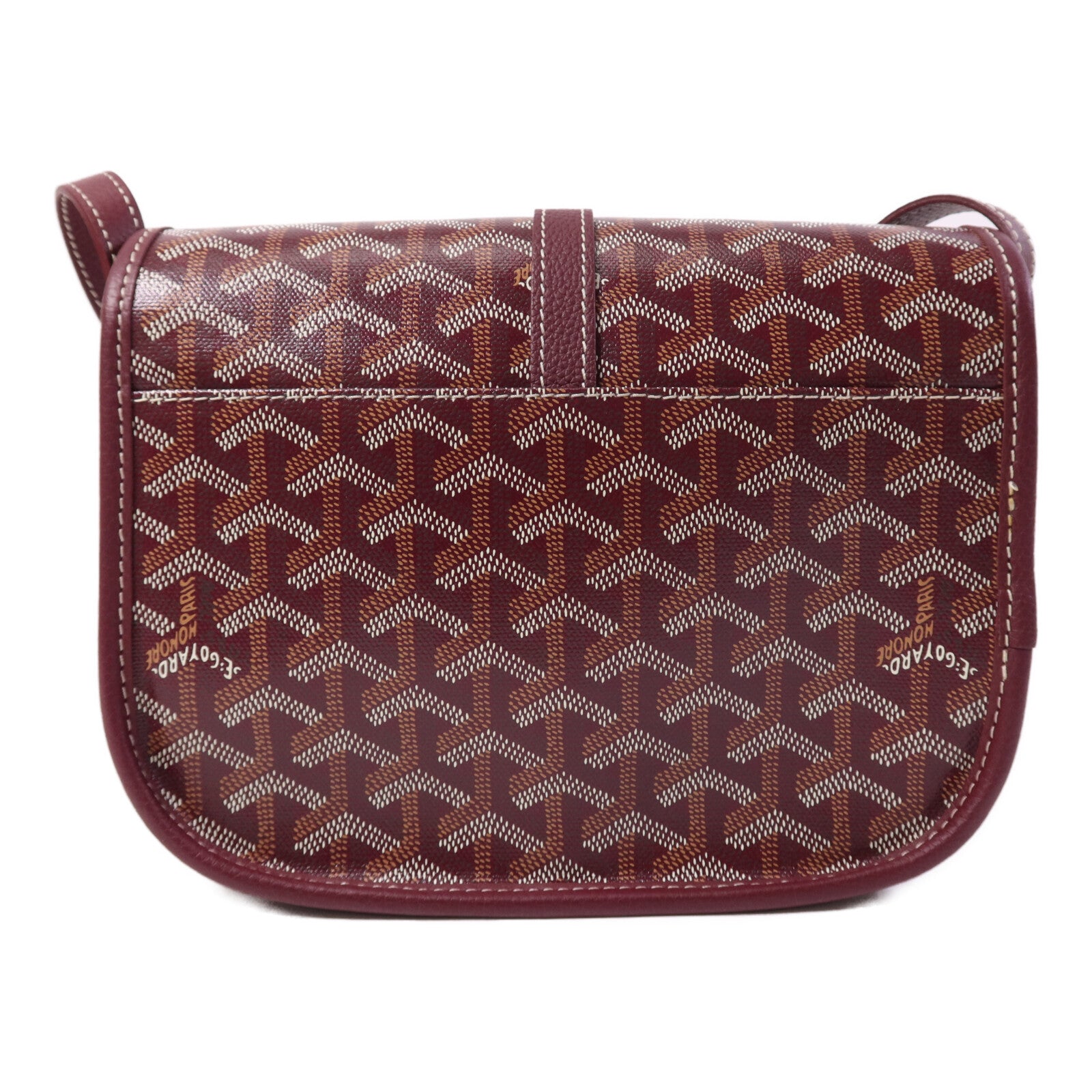 GOYARD 塗層帆布Belvedere PM銀扣肩背袋