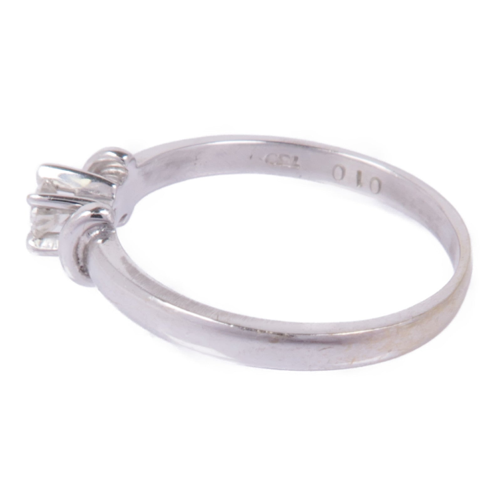 JEWELRY 【激減優惠】18K白金Diamond Ring鑽石戒指US#5.25