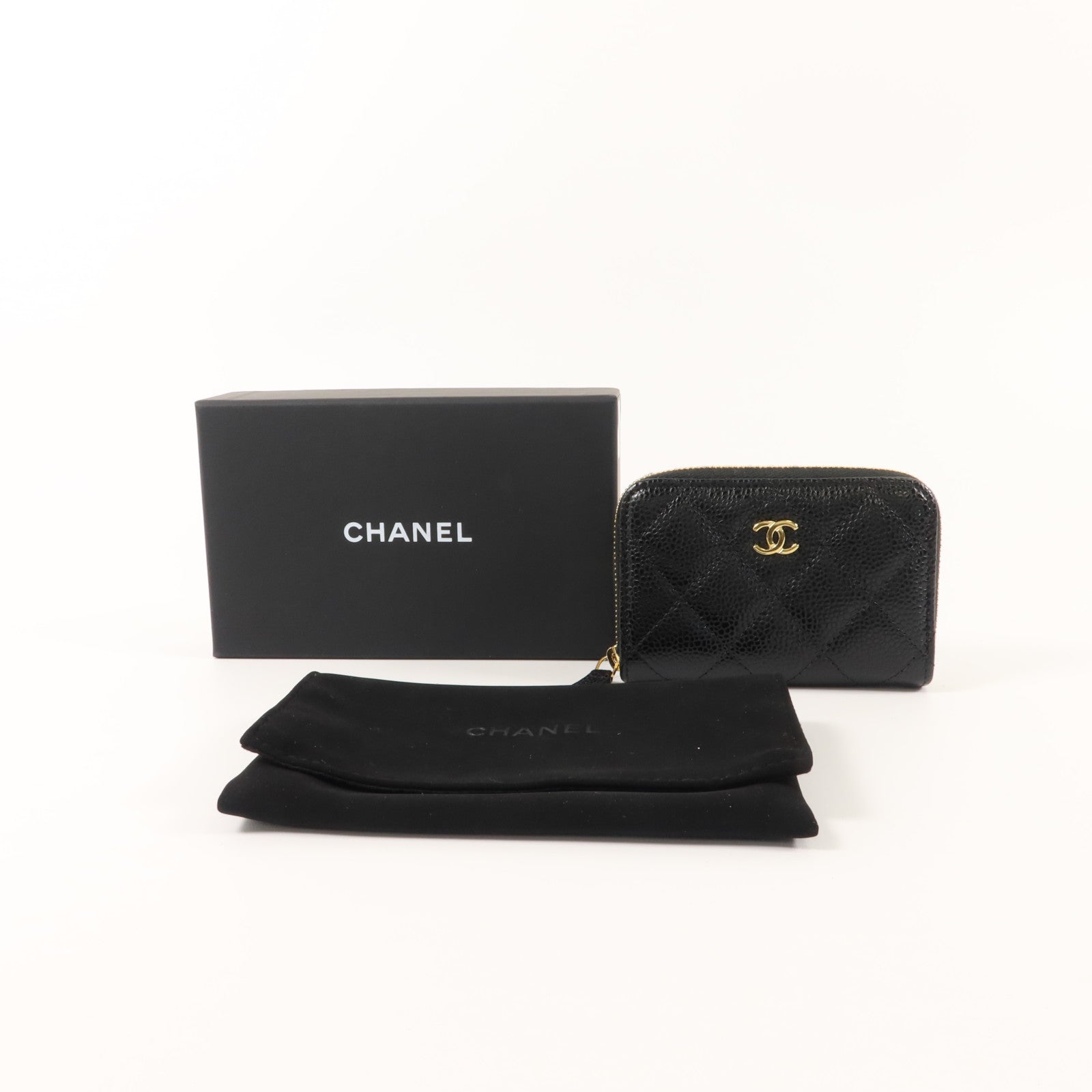 CHANEL 牛皮皮革Classic Zipped Coin Case零錢包