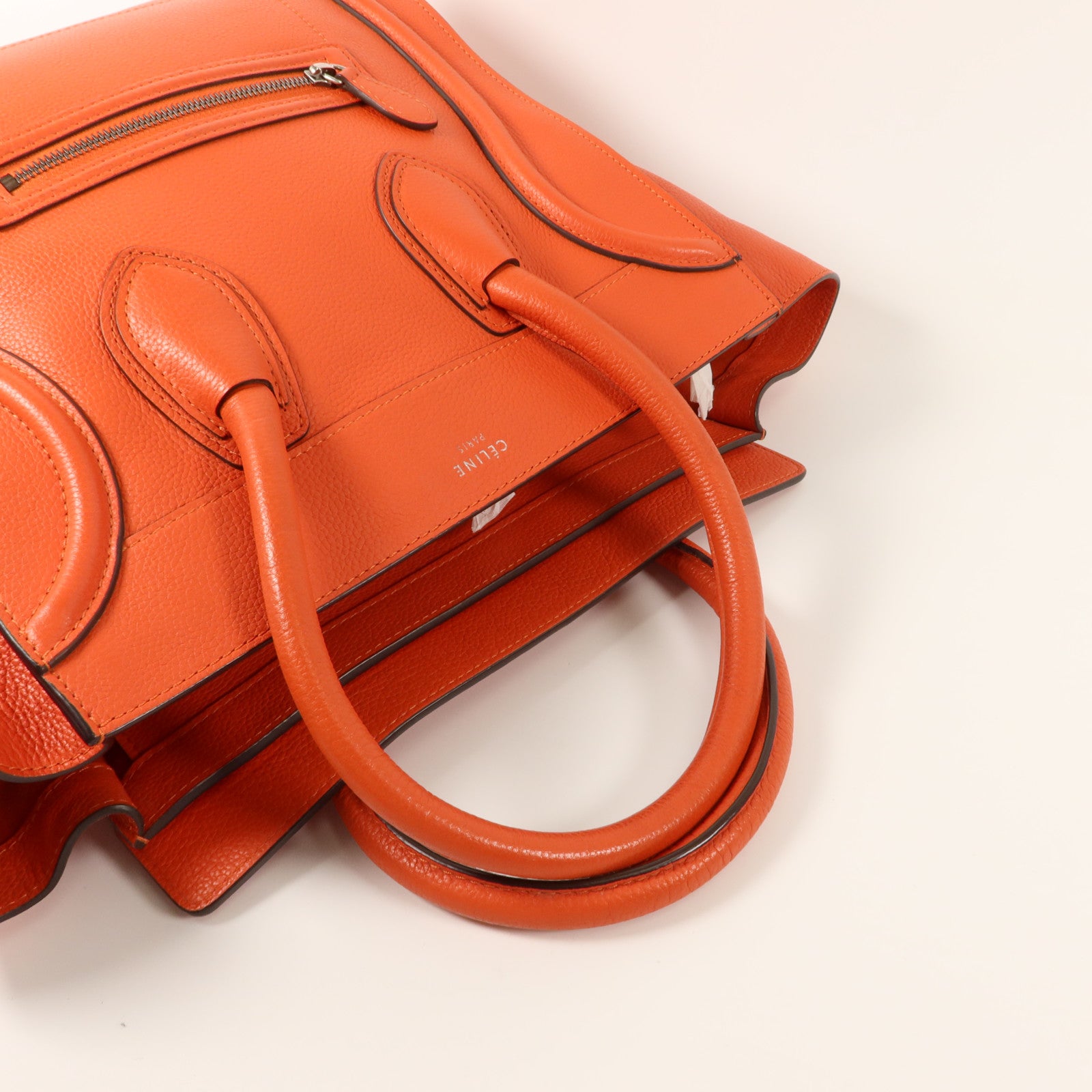 CELINE 牛皮皮革Mini Luggage手挽袋